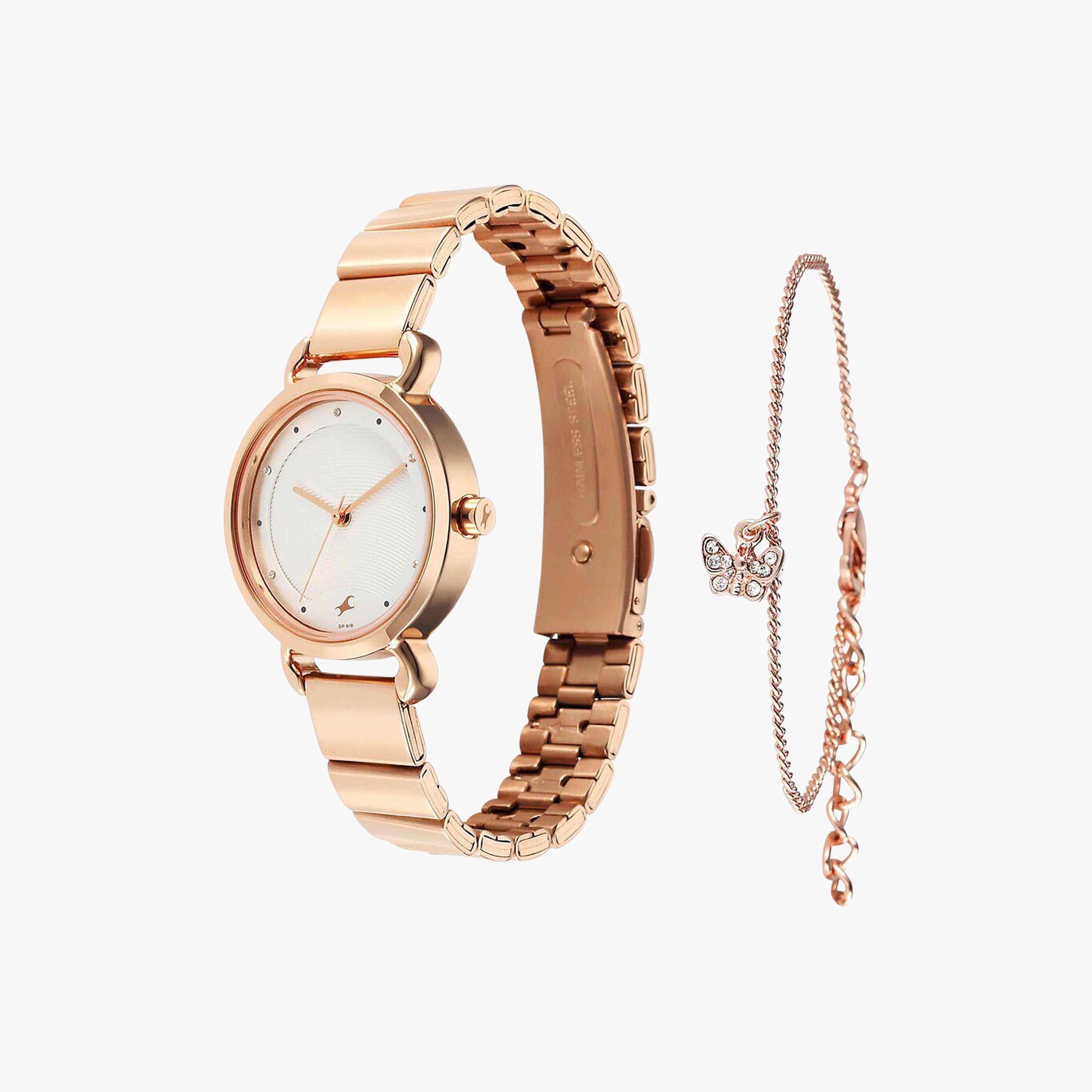 فاست تراك- ساعة يد  تناظرية للنساء سوار ستانلس ستيل لون ذهبي  30مم  | 6221WM02F-women-watchesandjewellery-watches-image-3