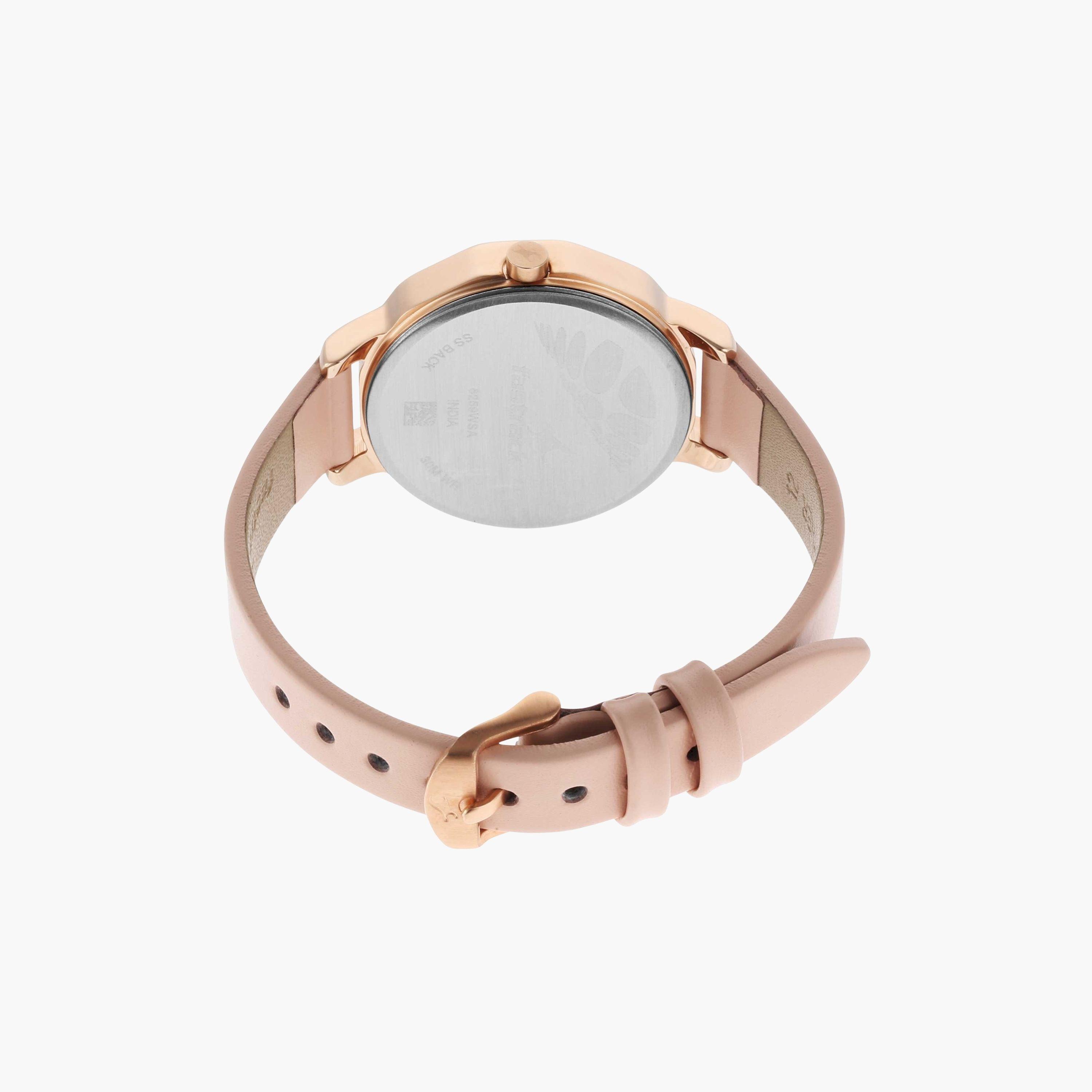 فاست تراك- ساعة يد  تناظرية للنساء سوار جلدي لون بيج  32مم  | NS6259WL01-women-watchesandjewellery-watches-image-5