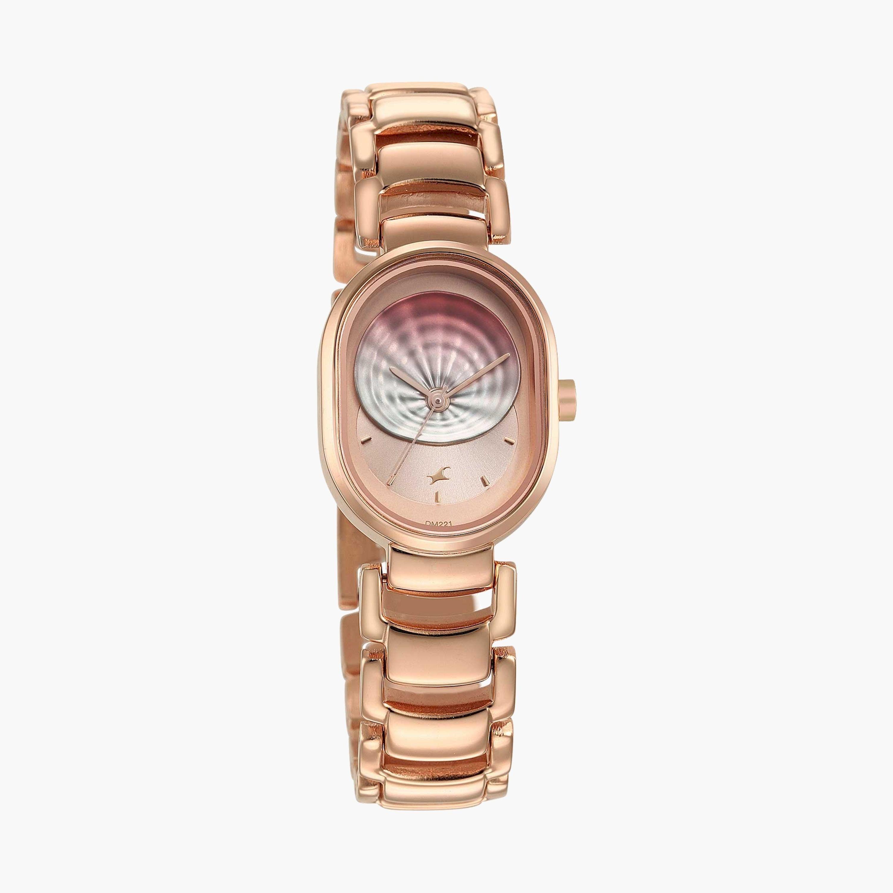 فاست تراك- ساعة يد  تناظرية للنساء سوار معدني لون ذهبي  38مم  | NS6274WM01-women-watchesandjewellery-watches-image-2