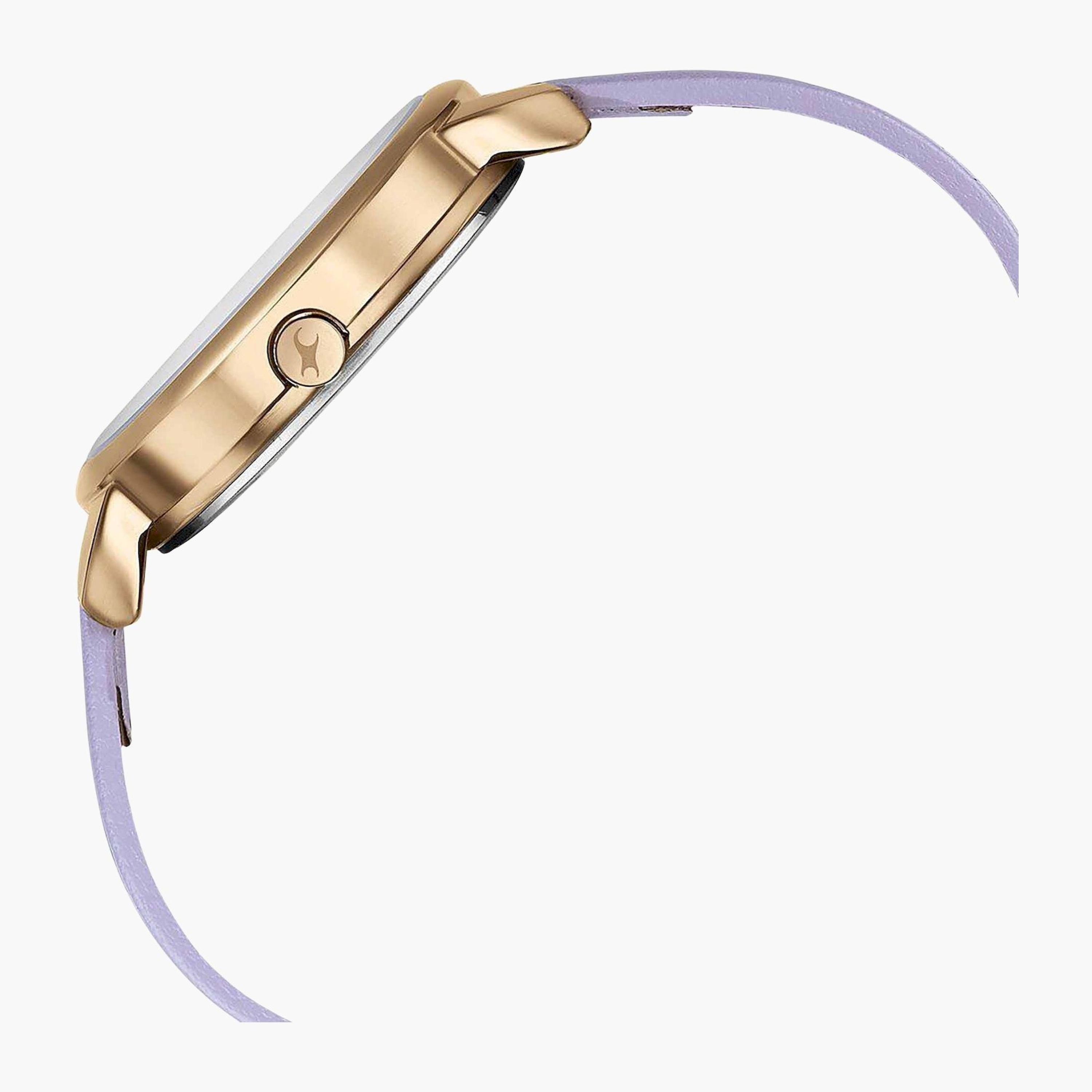 فاست تراك- ساعة يد  تناظرية للنساء سوار جلدي لون بنفسجي  35مم  | 6282WL02-women-watchesandjewellery-watches-image-4