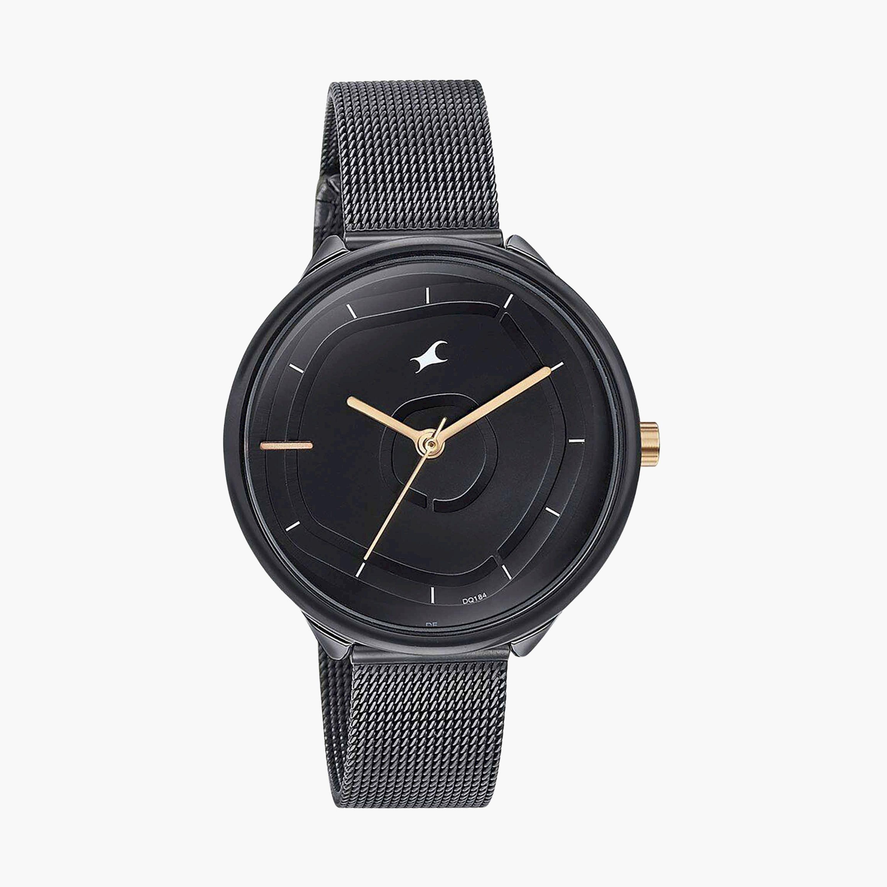 فاست تراك- ساعة يد  تناظرية للنساء سوار ستانلس ستيل لون أسود  36مم  | 6303KM01-women-watchesandjewellery-watches-image-2