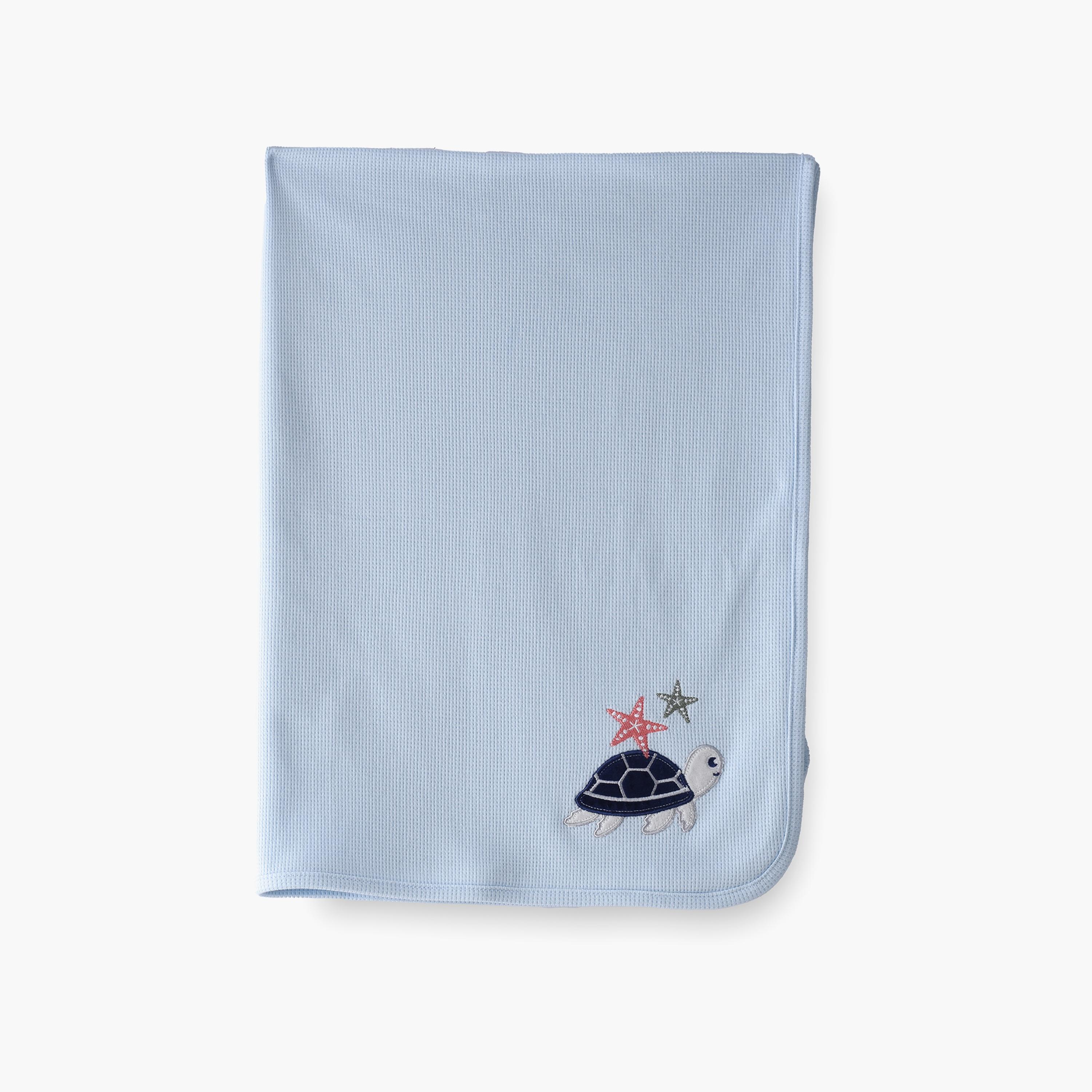 UniqKidz Solid 100% Cotton Soft & Warn Blanket-baby-nursery-blanketsandswaddles-blanketsandquilts-image-1