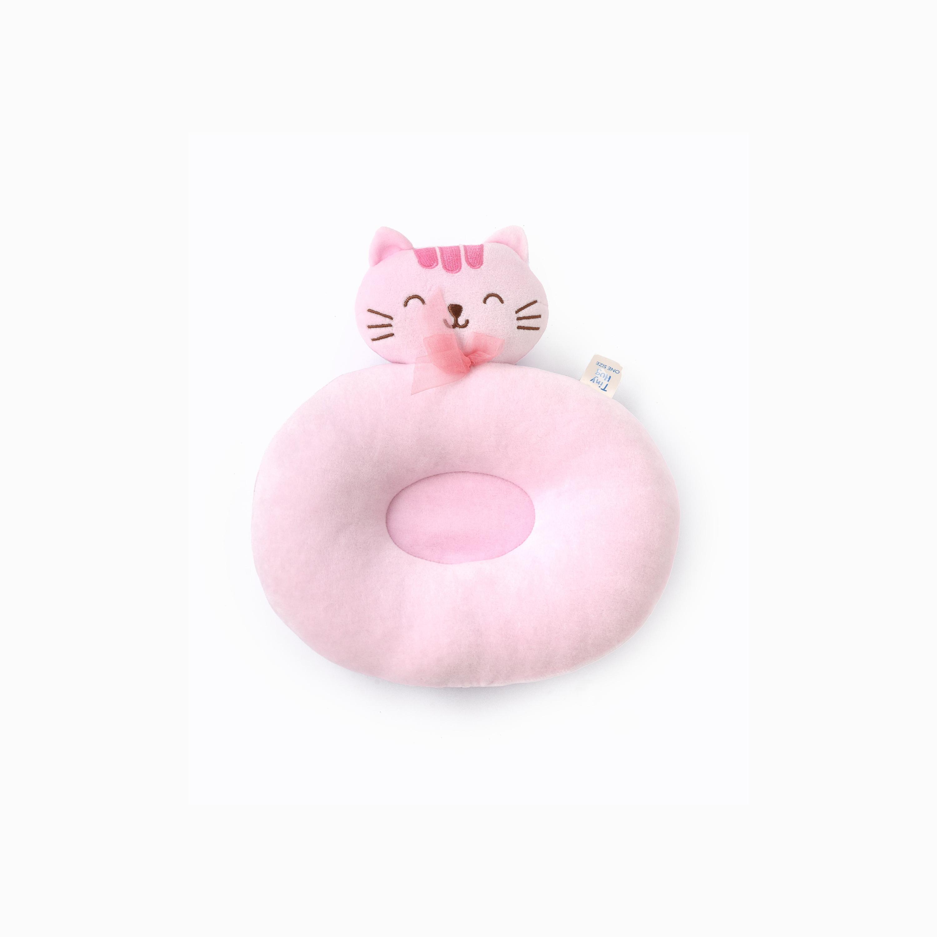 UniqKidz Solid 100% Cotton Soft & Breathable Flat Pillow - Teddy-baby-nursery-babybedding-image-1