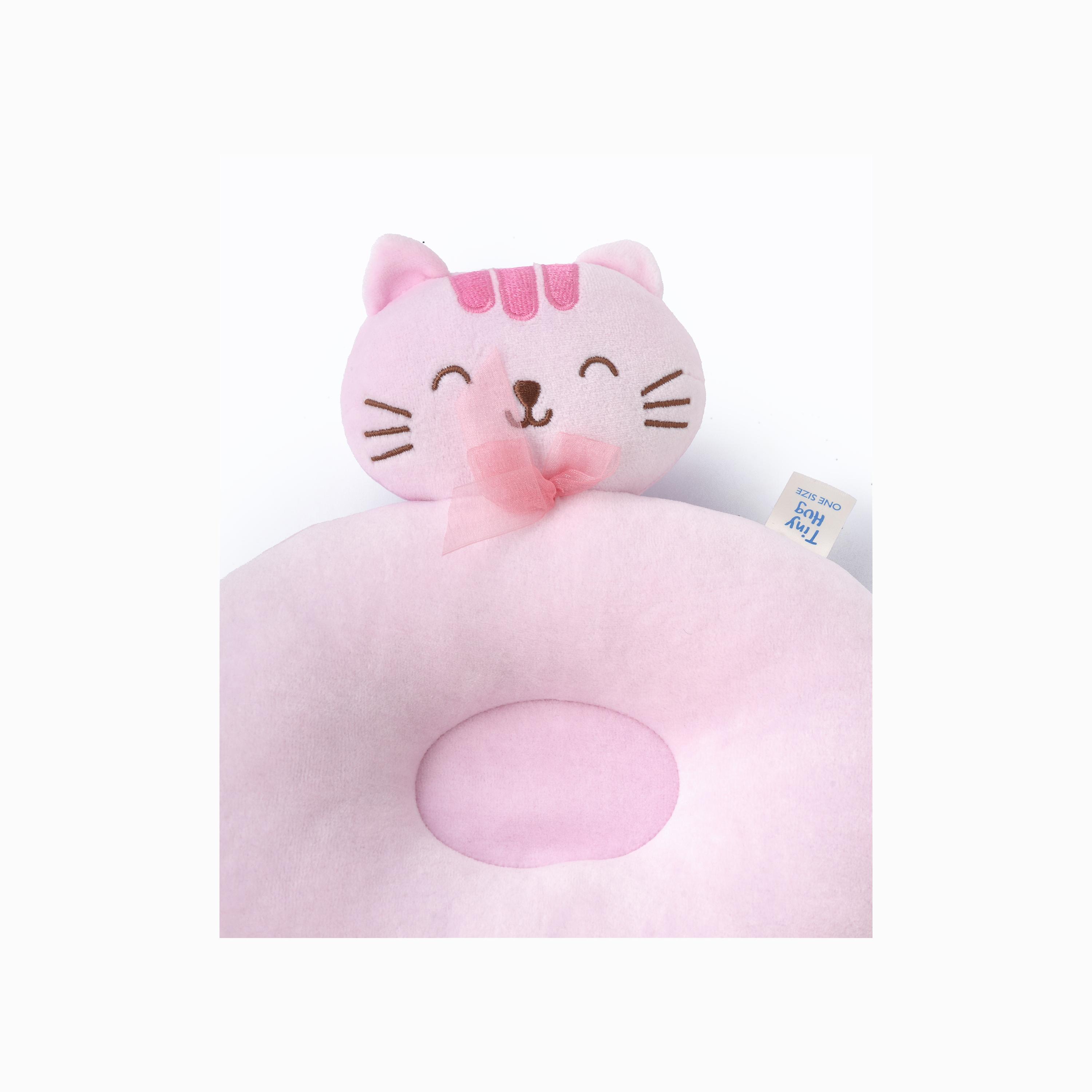 UniqKidz Solid 100% Cotton Soft & Breathable Flat Pillow - Teddy-baby-nursery-babybedding-image-3