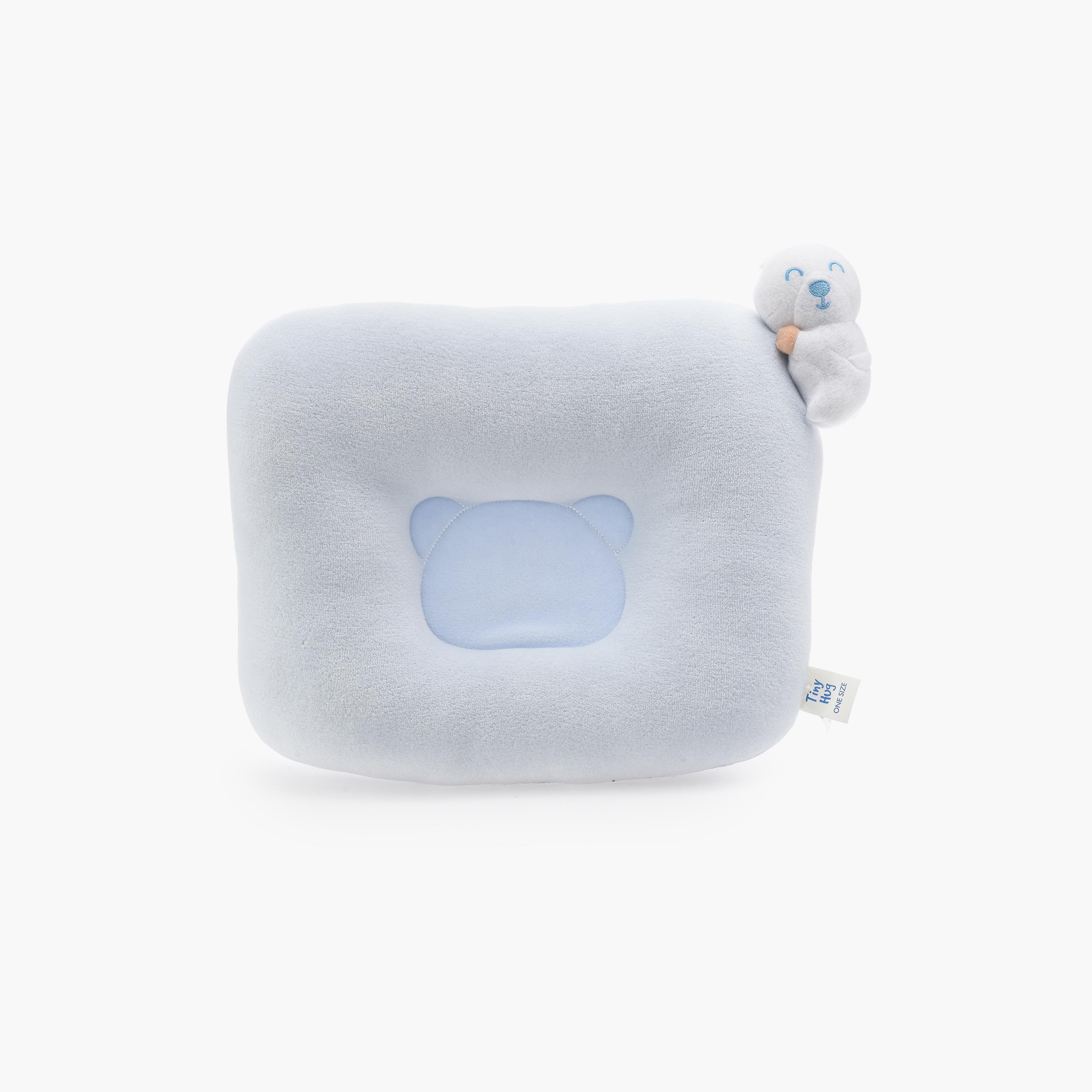 UniqKidz Solid 100% Cotton Soft & Breathable Flat Pillow - Panda-baby-nursery-babybedding-image-1