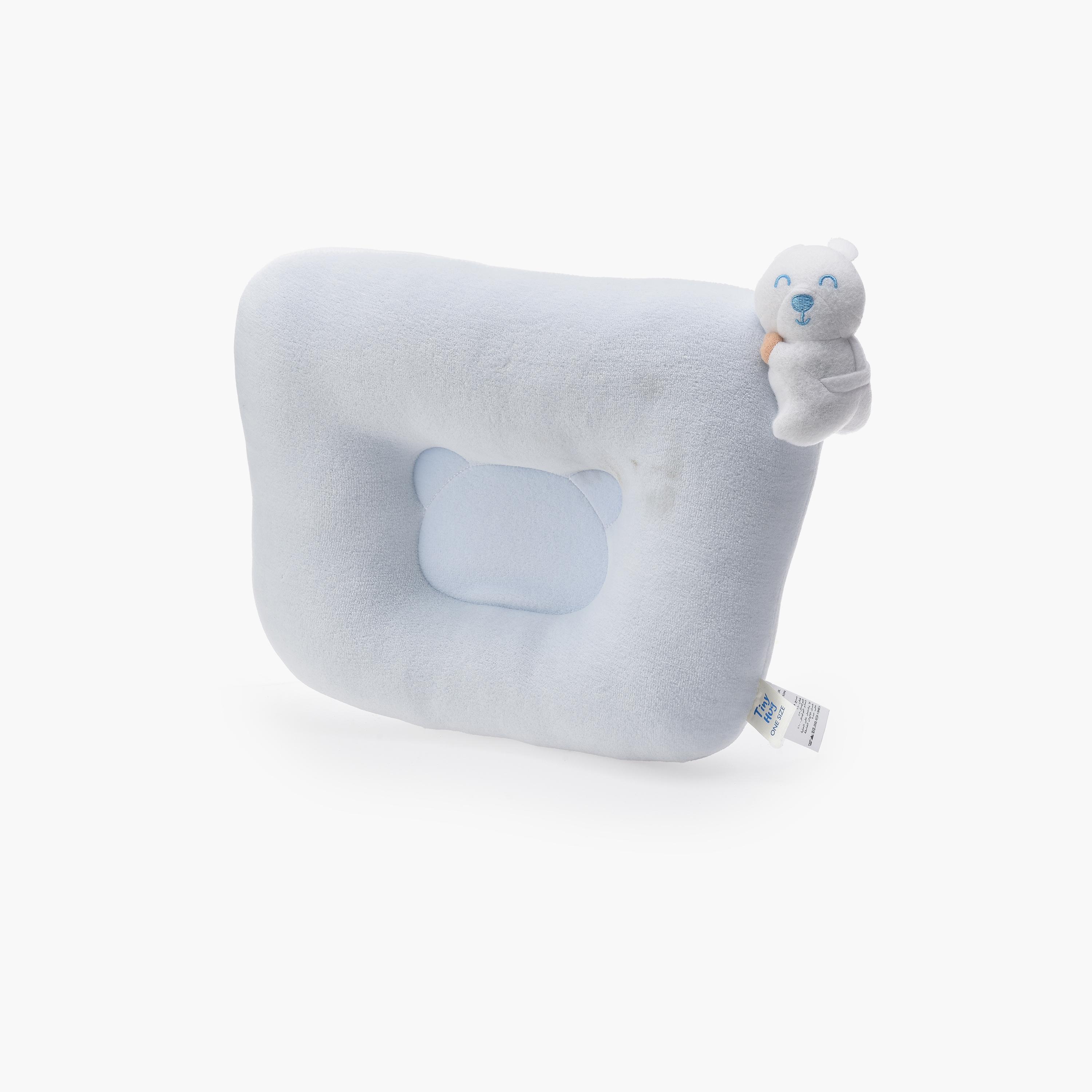 UniqKidz Solid 100% Cotton Soft & Breathable Flat Pillow - Panda-baby-nursery-babybedding-image-3