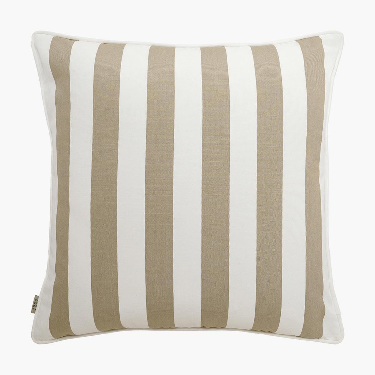 Aelia Sandy Striped Outdoor Filled Cushion - 50x50 cm
