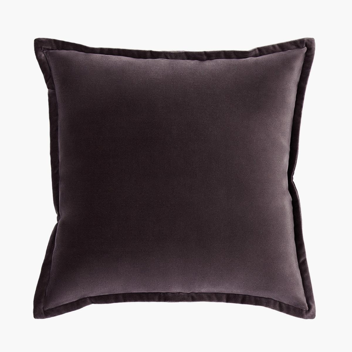 Alessandra Mauveine Velvet Filled Cushion - 50x50 cm