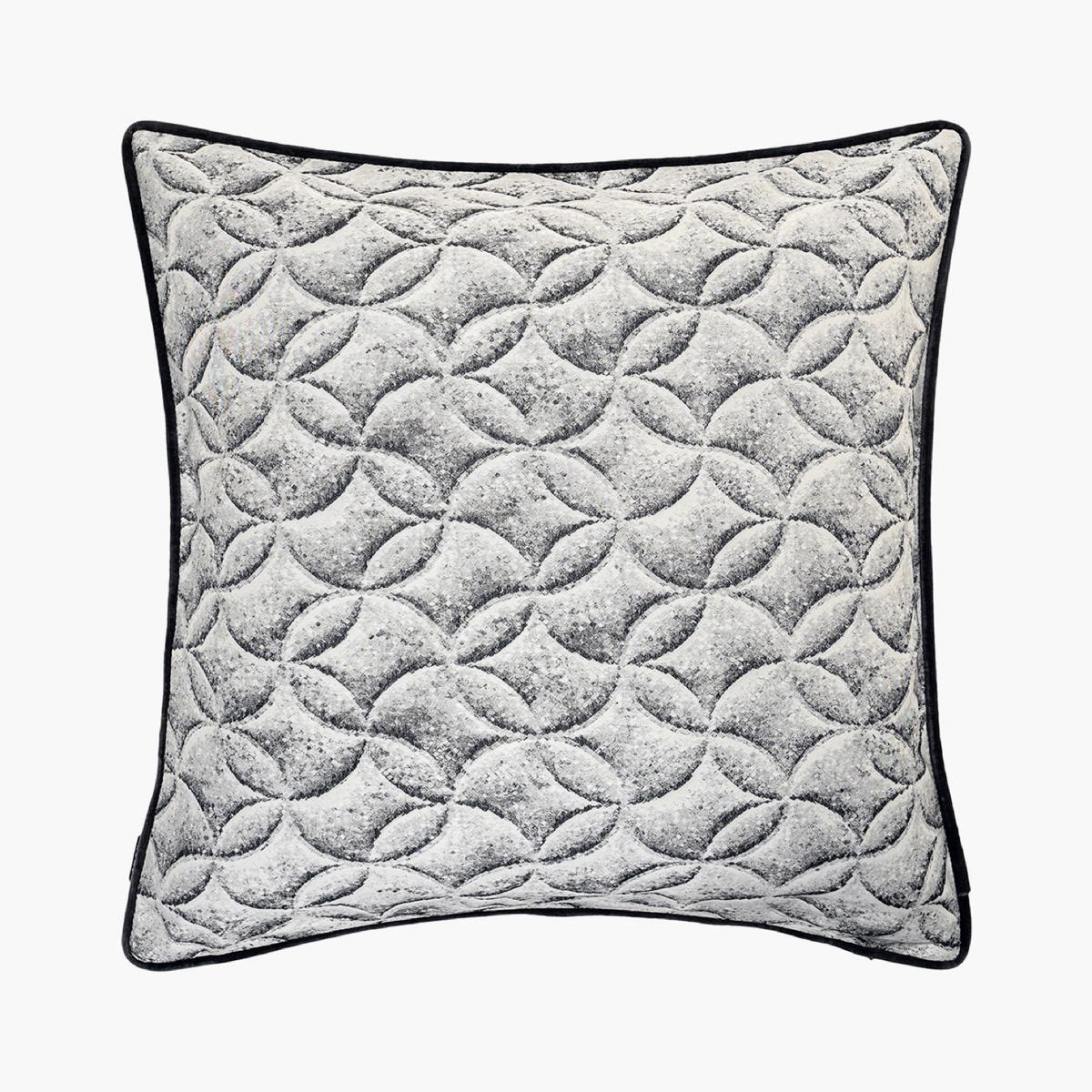 Heera Steele Trompe Quilting Filled Cushion - 50x50 cm