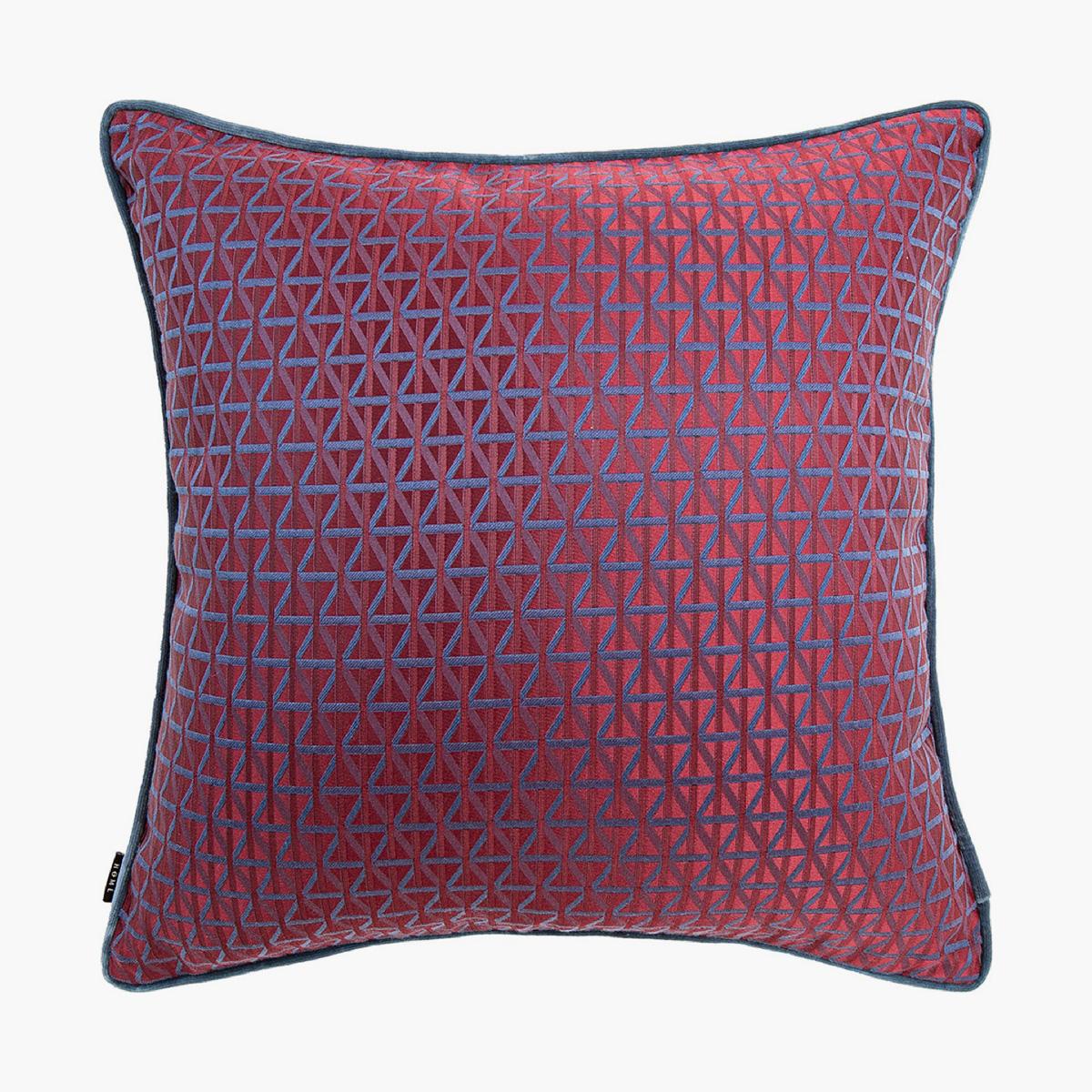 Thylane Canova I Geometric Pattern Filled Cushion - 50x50 cm