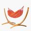 LA SIESTA Brisa Double Classic Swing Hammock with Wooden Stand - Large-InfluencerCodes_Ramadan26_All_20012026-image-1