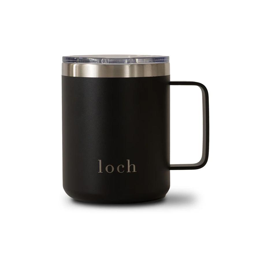 Pure Blue Stainless Steel Coffee Mug with Lid - 350 ml