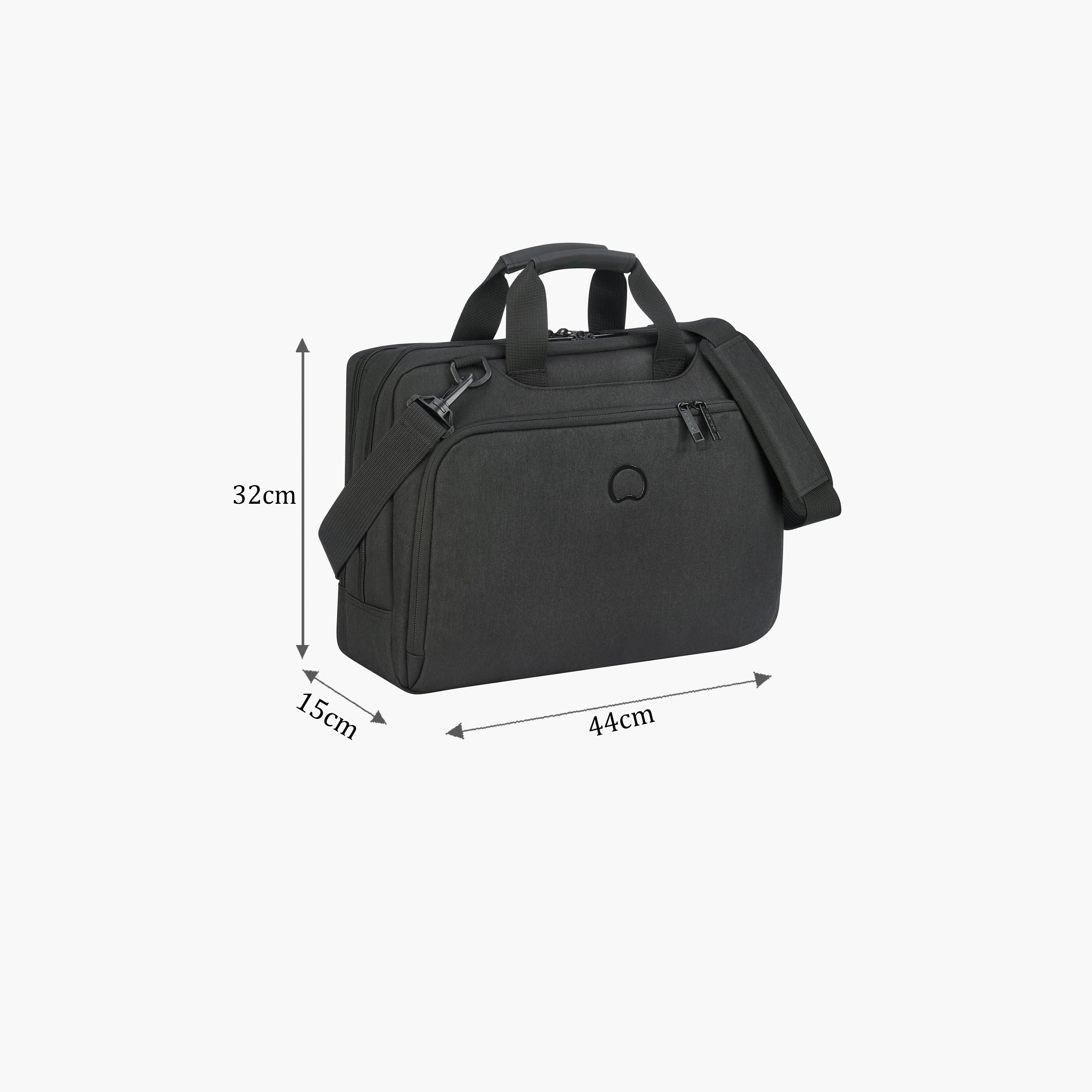 Delsey Paris 21 L Laptop Bag, Polyester, Detachable Strap | 3942161-50-men-bags-image-2