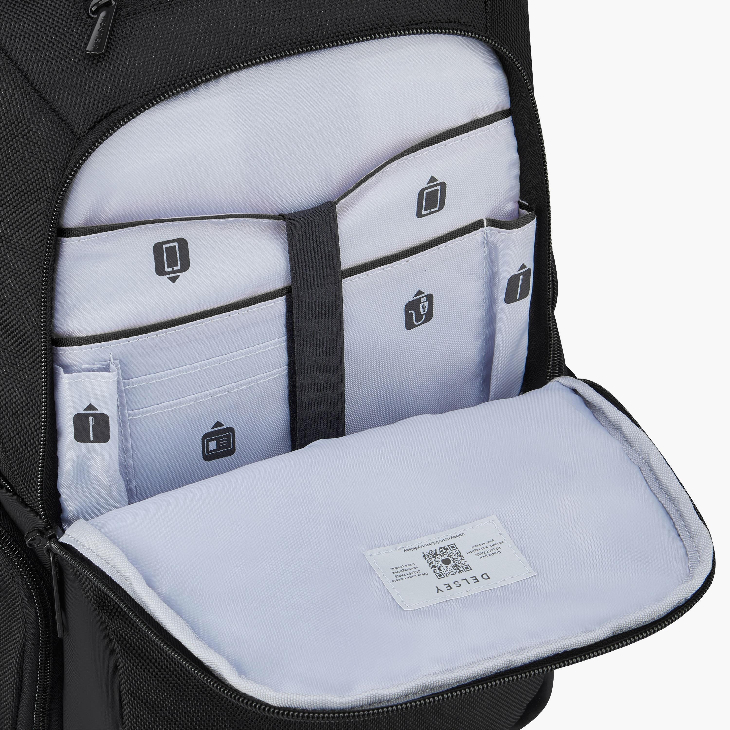 Delsey Paris 15 L Backpack, Polyester, Adjustable Shoulder Strap | 3944602-00-travel-luggagesandbags-backpacks-image-9