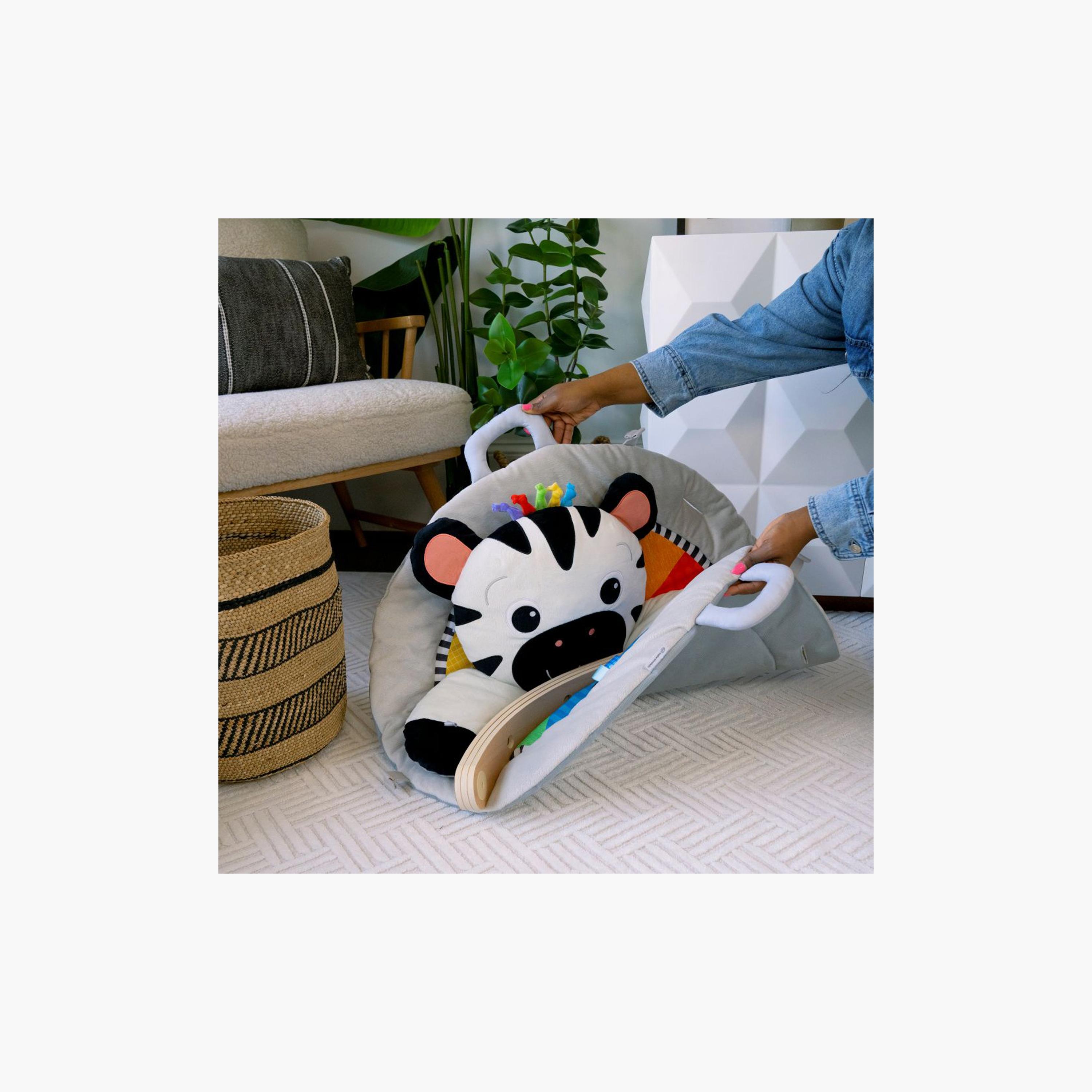 Baby Einstein Zen's Activity Milestones Plush Gym with Wooden Bar - 0-12 Months-baby-infantactivity-playgyms-image-5