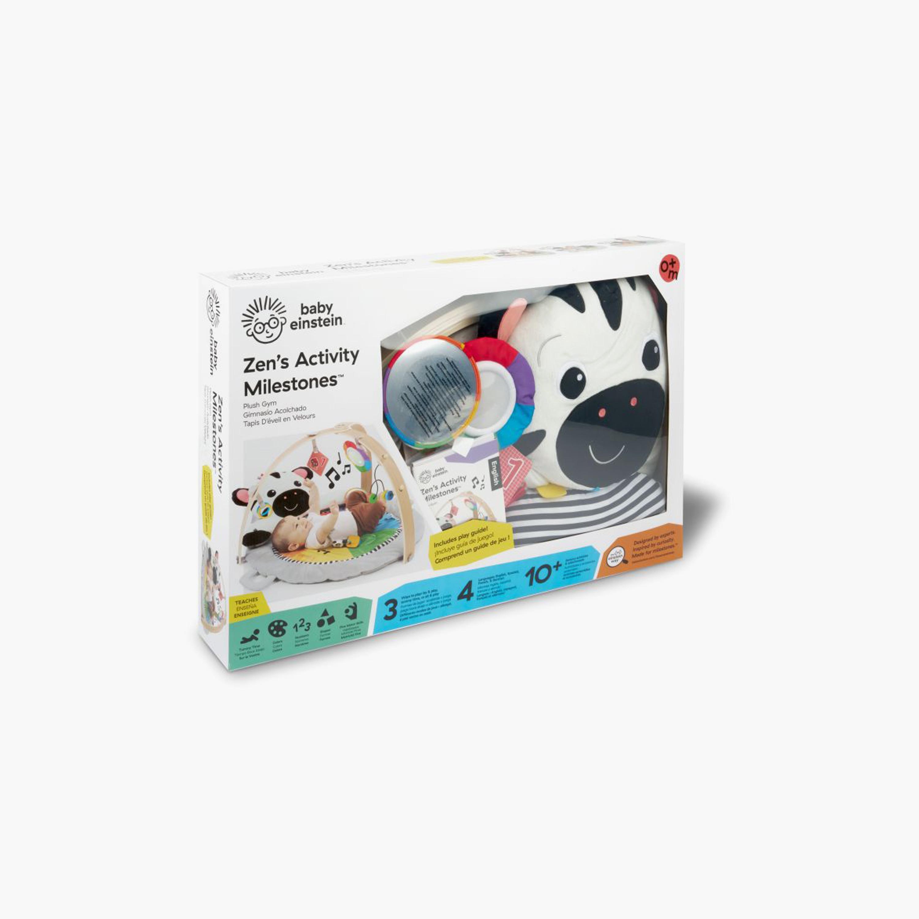 Baby Einstein Zen's Activity Milestones Plush Gym with Wooden Bar - 0-12 Months-baby-infantactivity-playgyms-image-7