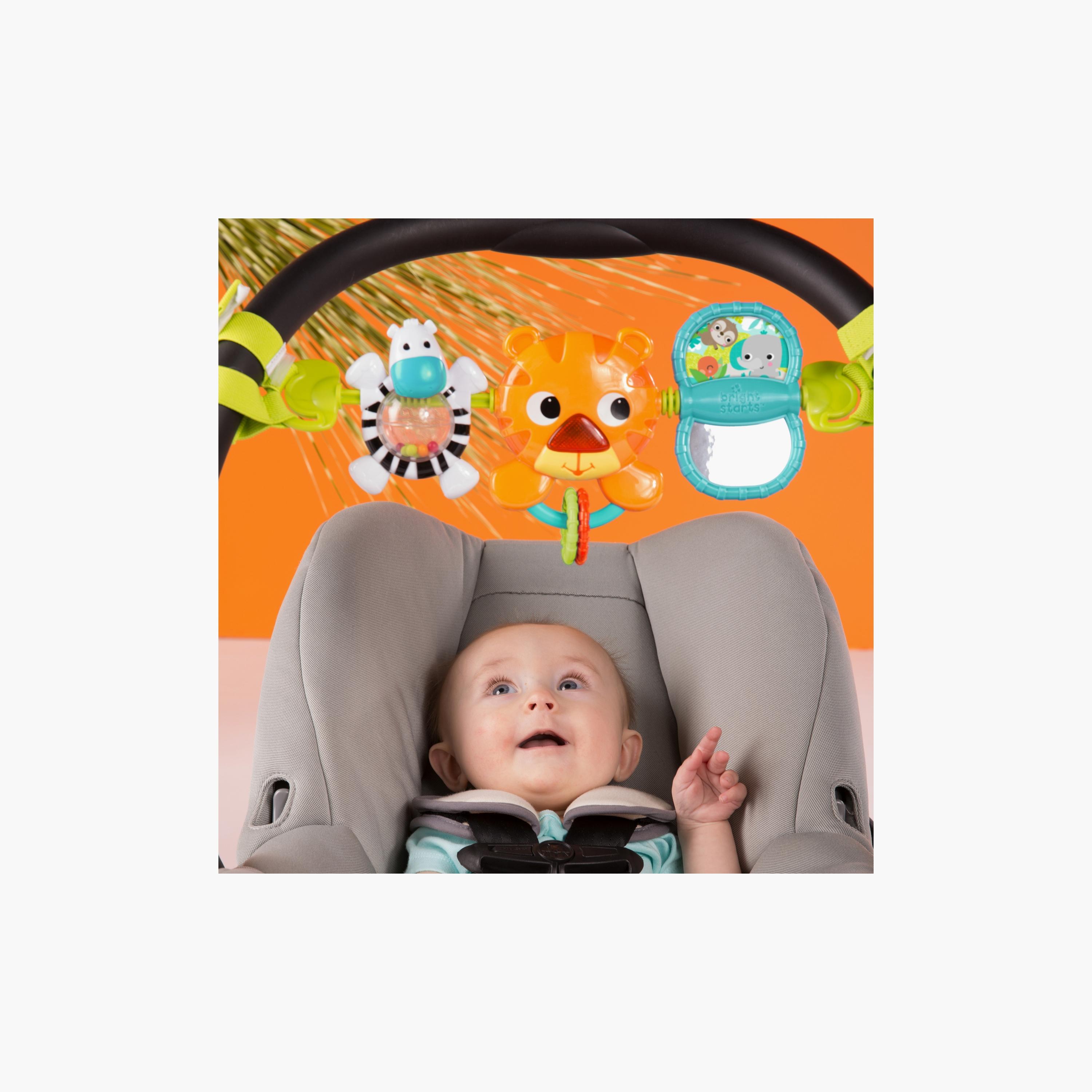 لعبة حاملة الأطفال المعلقة من برايت ستارتس - بتصميم الغابة - من عمر 0 إلى 6 أشهر-toys-babyandtoddlertoys-strollertoys-image-5