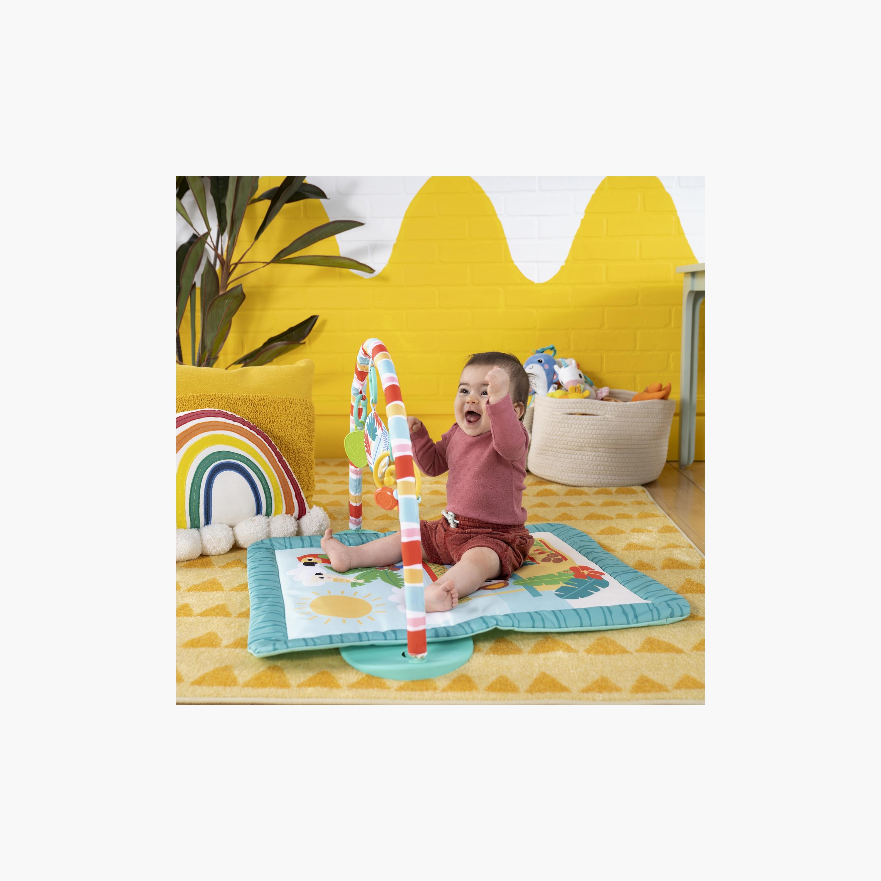 Bright Starts Tiki Toy Bar Activity Gym - 0 Months+-baby-infantactivity-playgyms-image-3