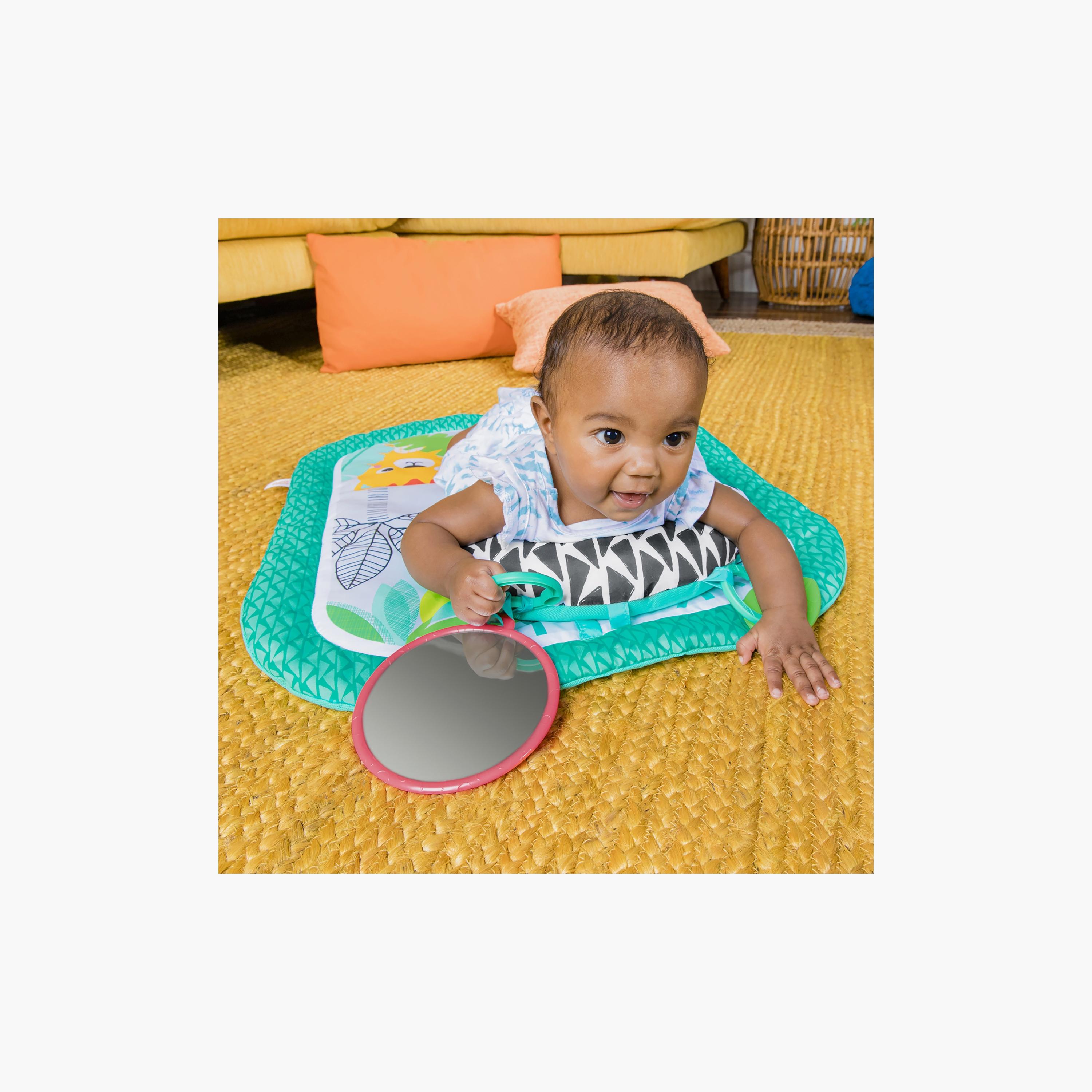 Bright Starts Totally Tropical Prop & Play Baby Activity Mat with Toys - Multicolour - Newborn+-baby-infantactivity-playpensandplaymats-image-3