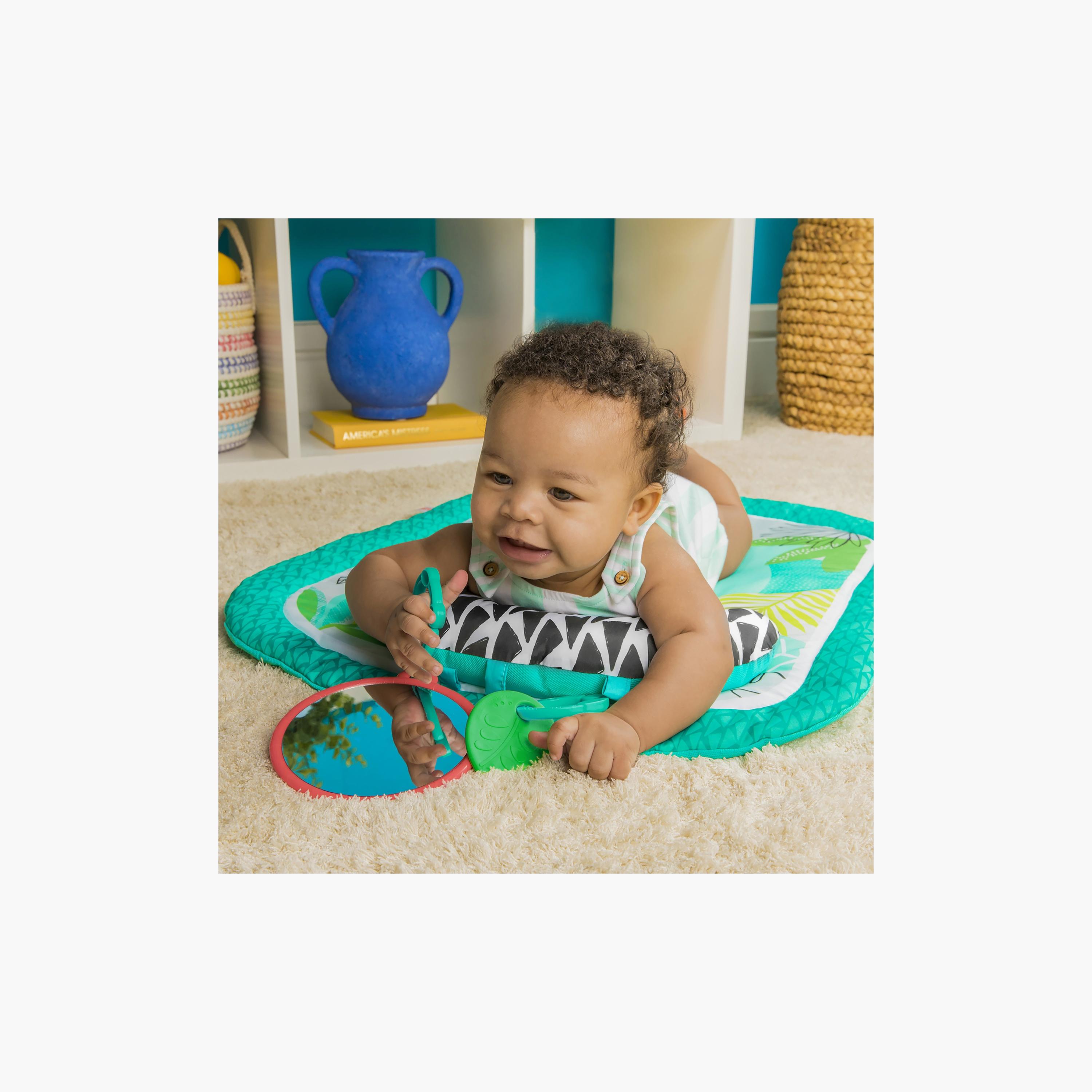 Bright Starts Totally Tropical Prop & Play Baby Activity Mat with Toys - Multicolour - Newborn+-baby-infantactivity-playpensandplaymats-image-4