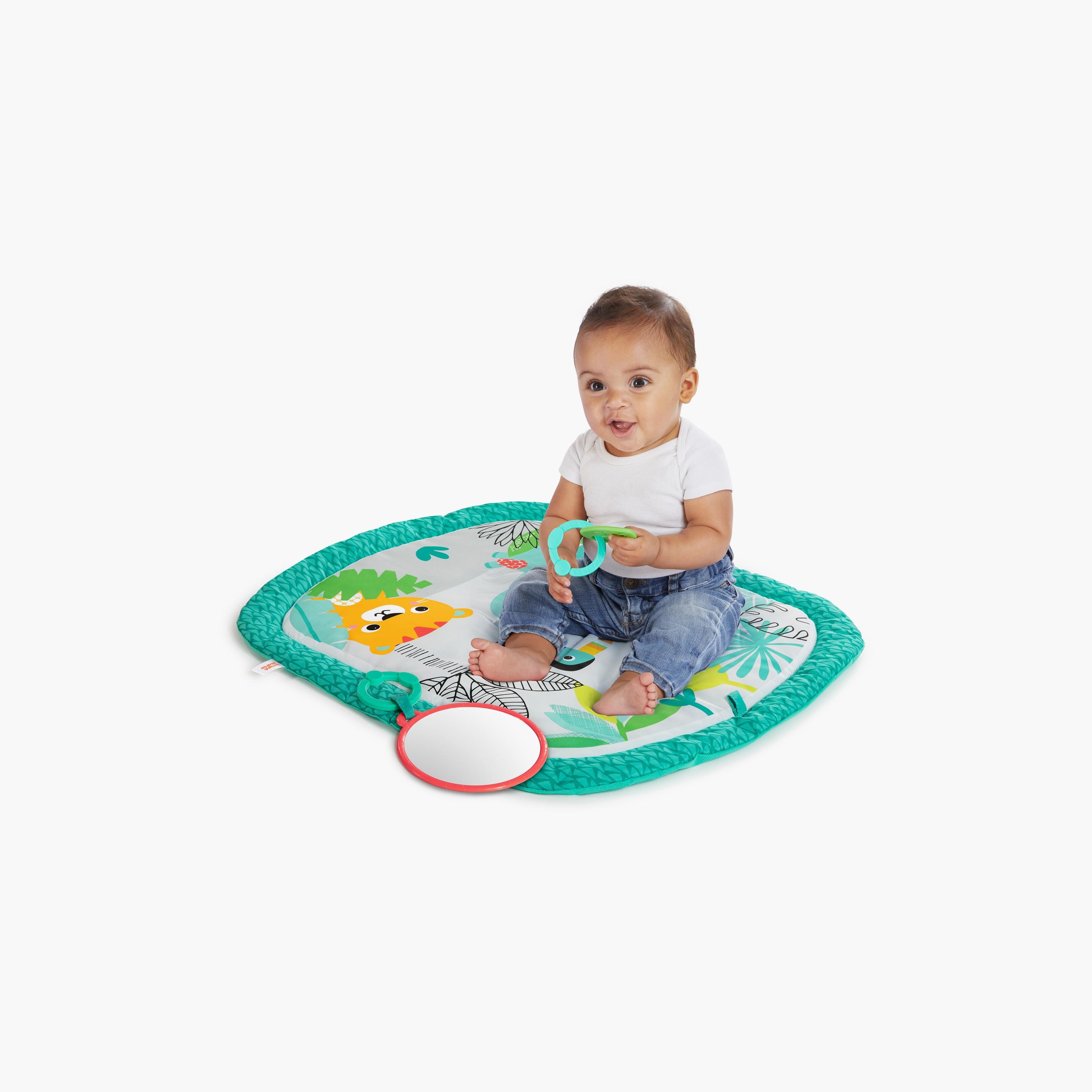 Bright Starts Totally Tropical Prop & Play Baby Activity Mat with Toys - Multicolour - Newborn+-baby-infantactivity-playpensandplaymats-image-5