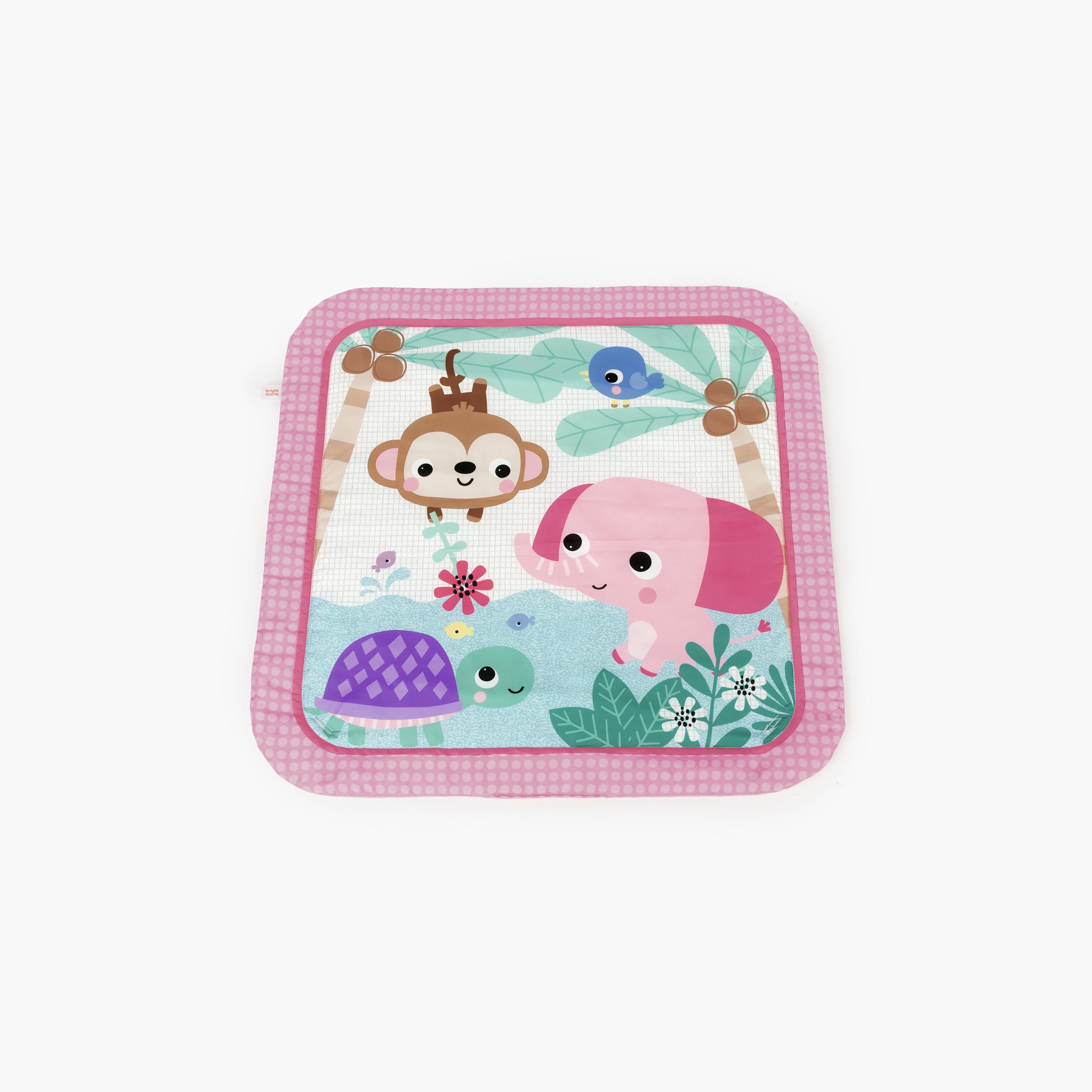 Bright Starts Safari Activity Washable Play Mat with 4-Piece Toy - Pink & Purple - Newborn+-baby-infantactivity-playpensandplaymats-image-6