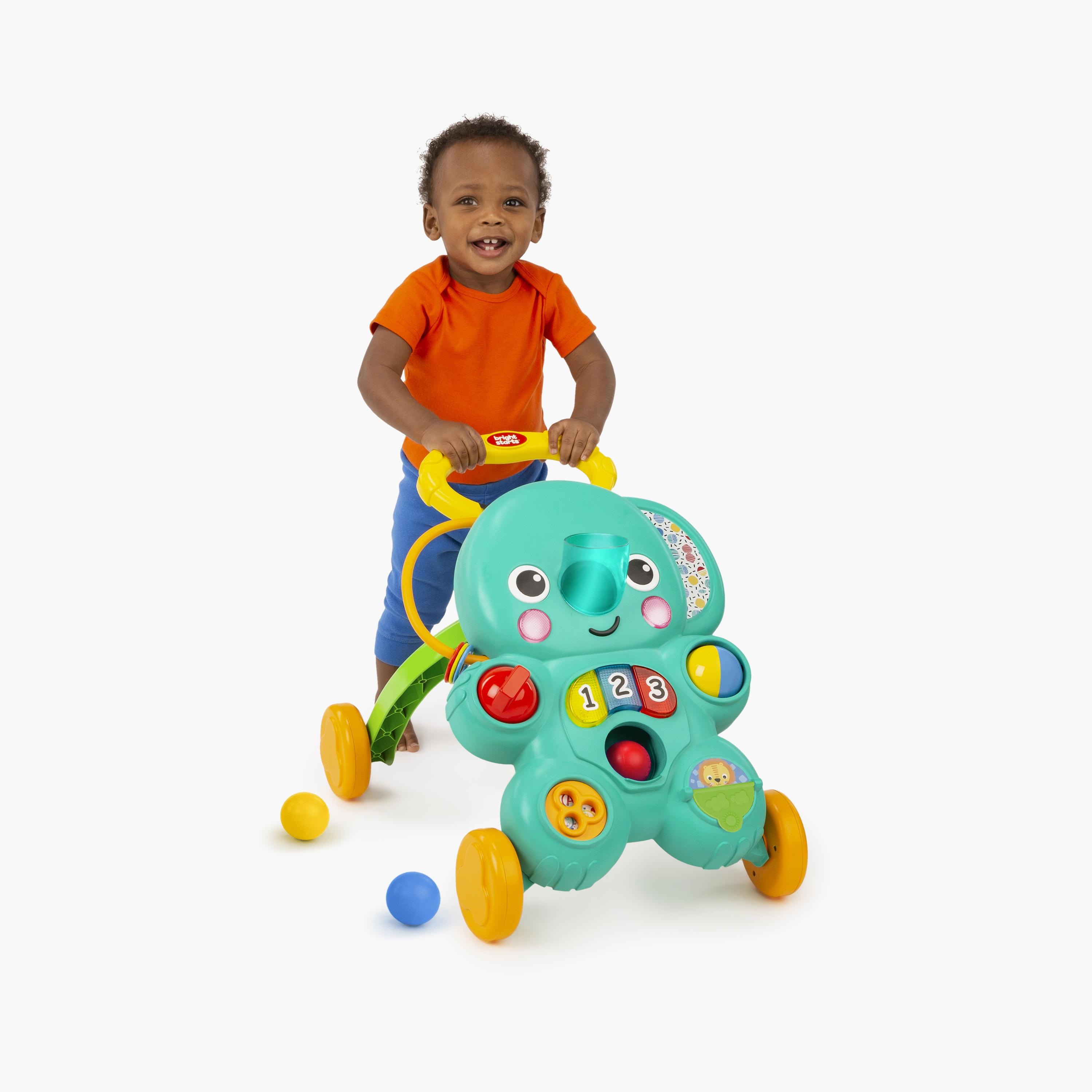 Bright Starts Stroll 'n Roll 2-in-1-Ball Push Walker - Elephant - 6 Months+-baby-infantactivity-walkers-image-2