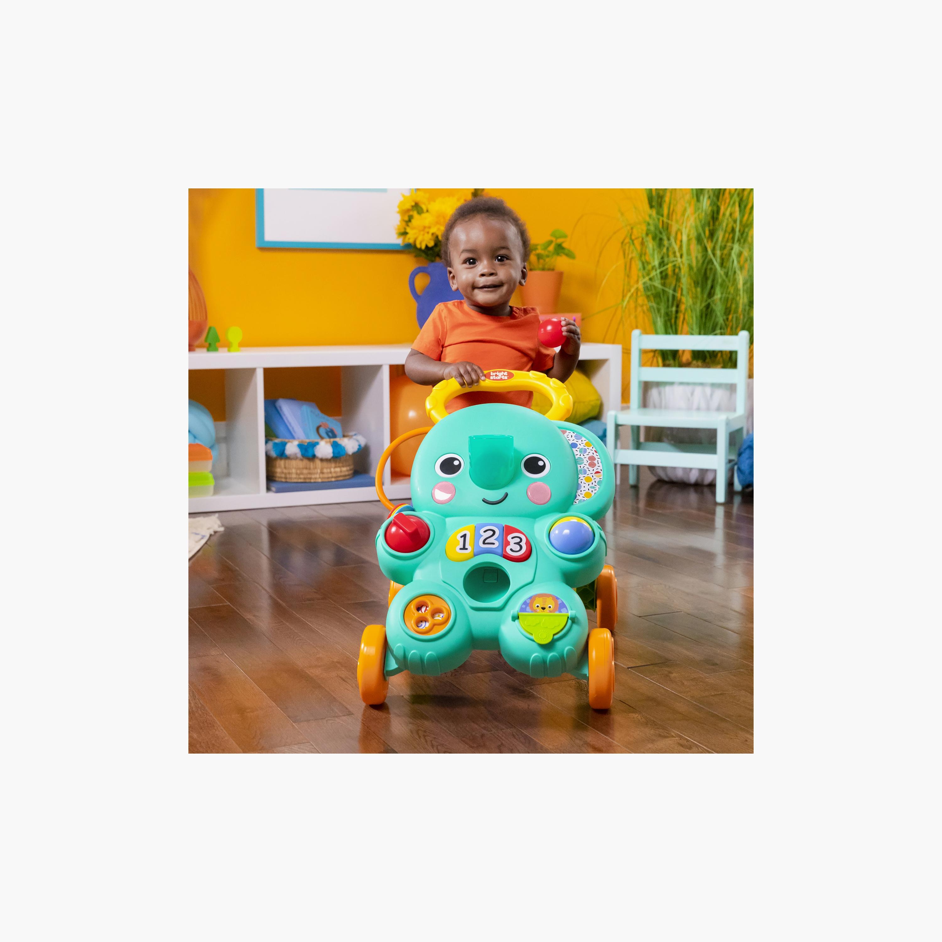 Bright Starts Stroll 'n Roll 2-in-1-Ball Push Walker - Elephant - 6 Months+-baby-infantactivity-walkers-image-3