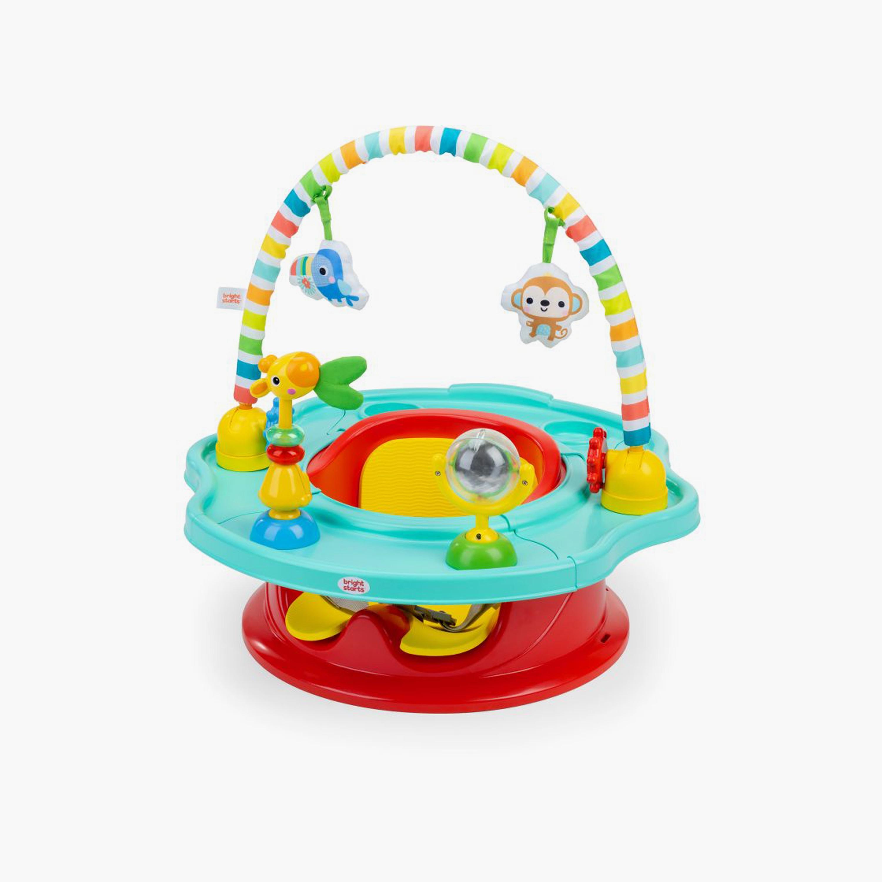 Bright Starts Playful Paradise 3-in-1 Super Seat with Hanging Toys - 6 Months - 3 Years-baby-feeding-highchairsandboosters-image-1