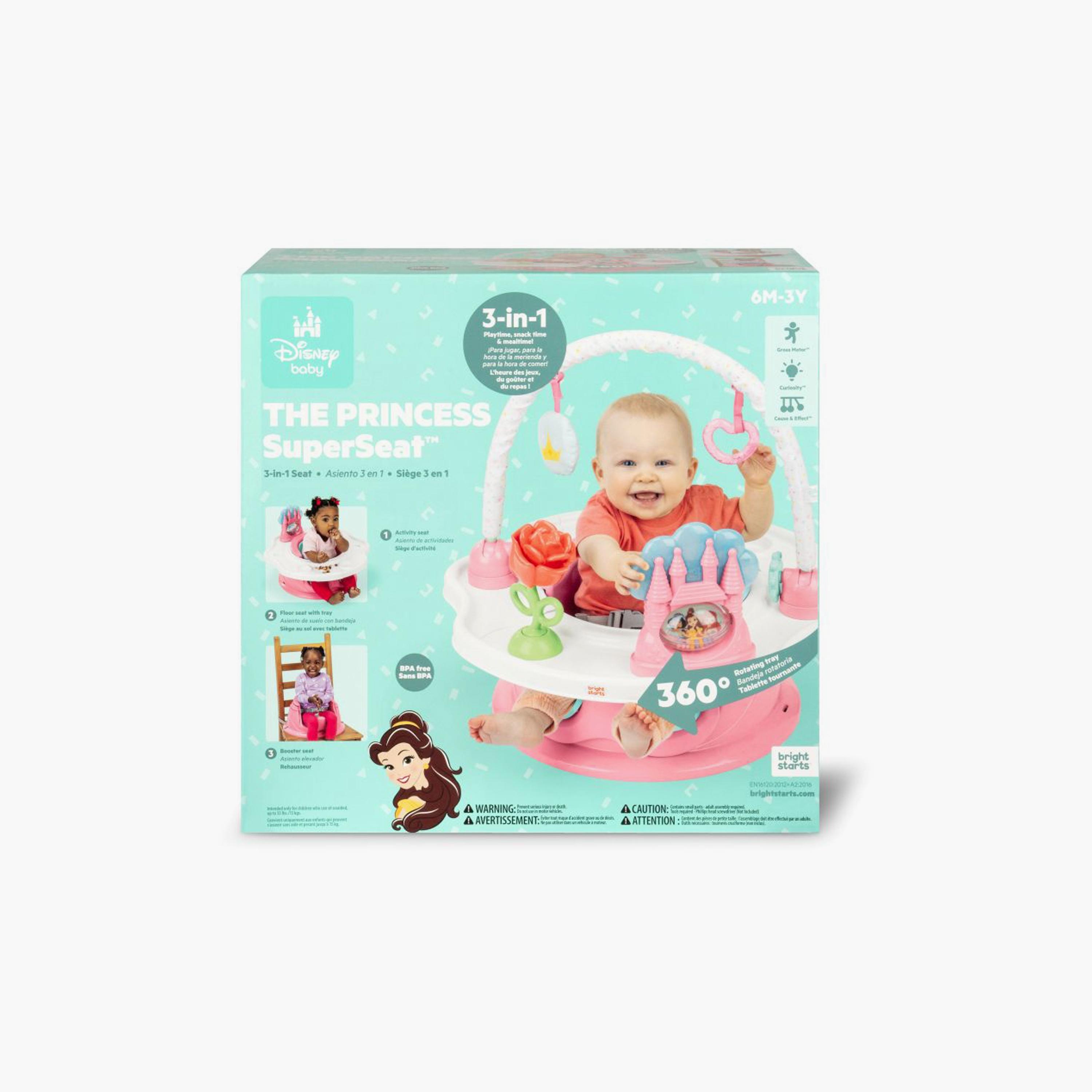 Bright Starts Disney Princess 3-in-1 Super Seat with Hanging Toys - 6 Months - 3 Years-baby-feeding-highchairsandboosters-image-7