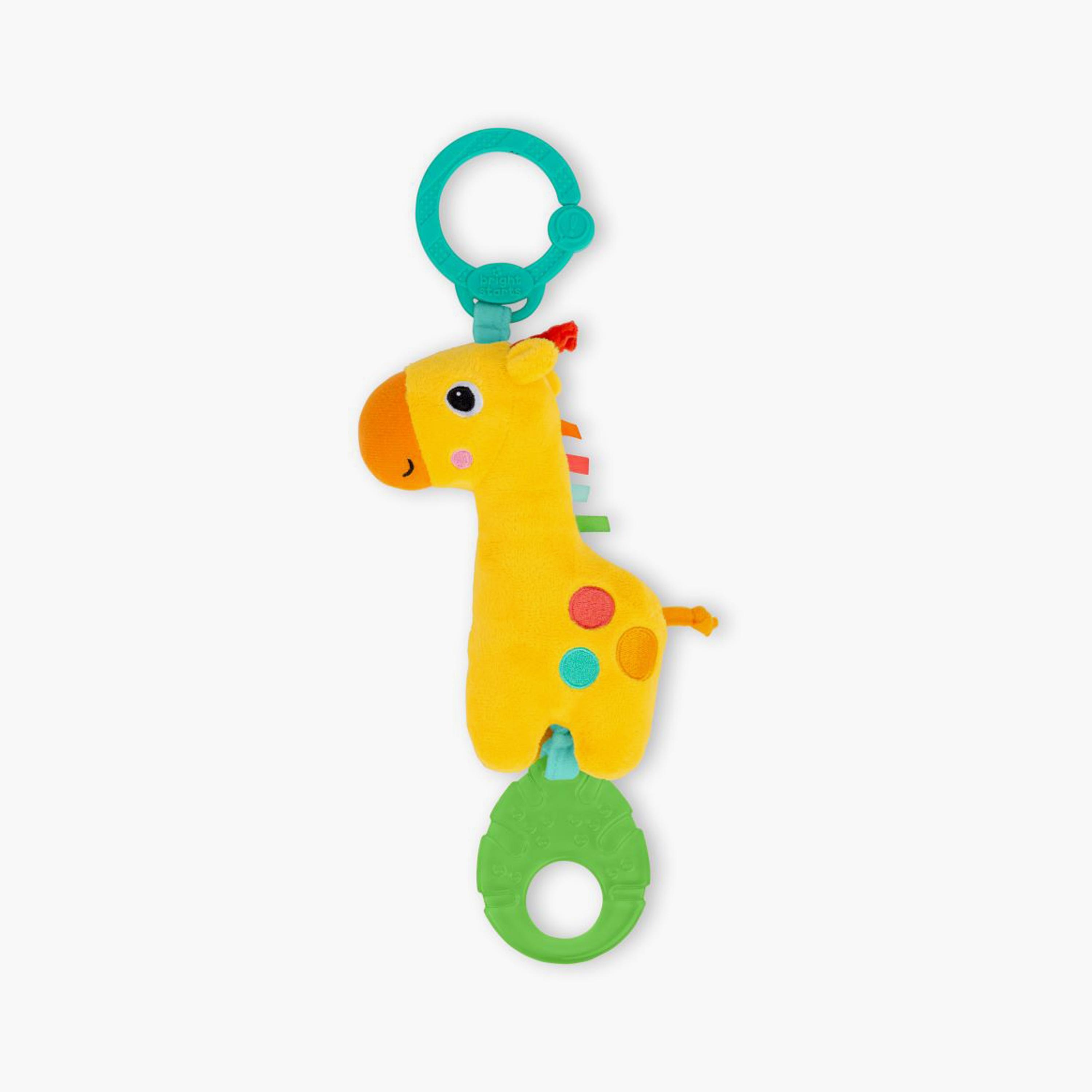 لعبة خشخيشة وعضاضة سفاري من برايت ستارتس - زرافة - للجنسين - حديثي الولادة فما فوق-toys-babyandtoddlertoys-rattlesandteethers-image-1