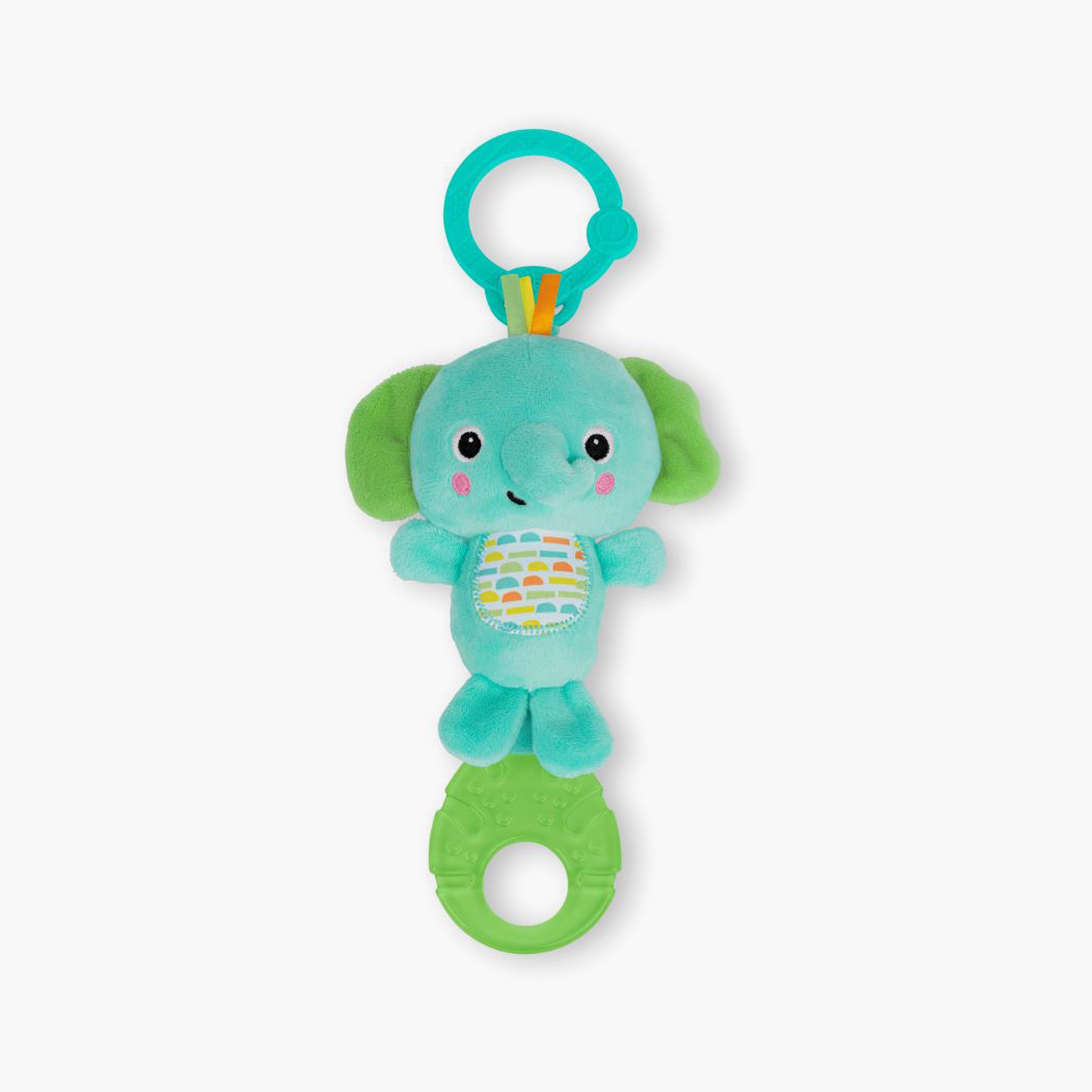 Bright Starts Tug Tunes On-The-Go Stroller and Carriers Hanging Toy - Elephant - Unisex - Newborn+-toys-babyandtoddlertoys-strollertoys-image-1