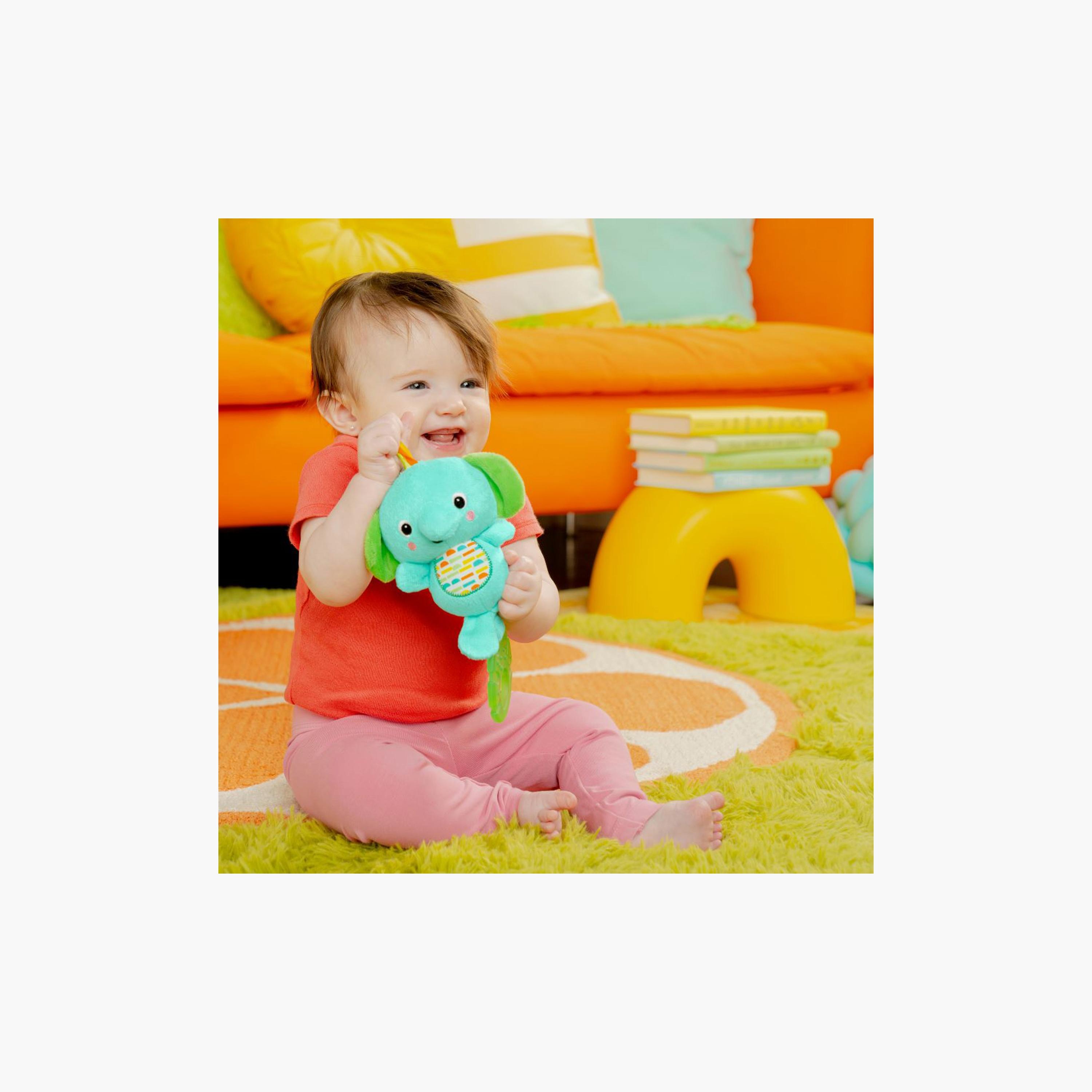 Bright Starts Tug Tunes On-The-Go Stroller and Carriers Hanging Toy - Elephant - Unisex - Newborn+-toys-babyandtoddlertoys-strollertoys-image-2