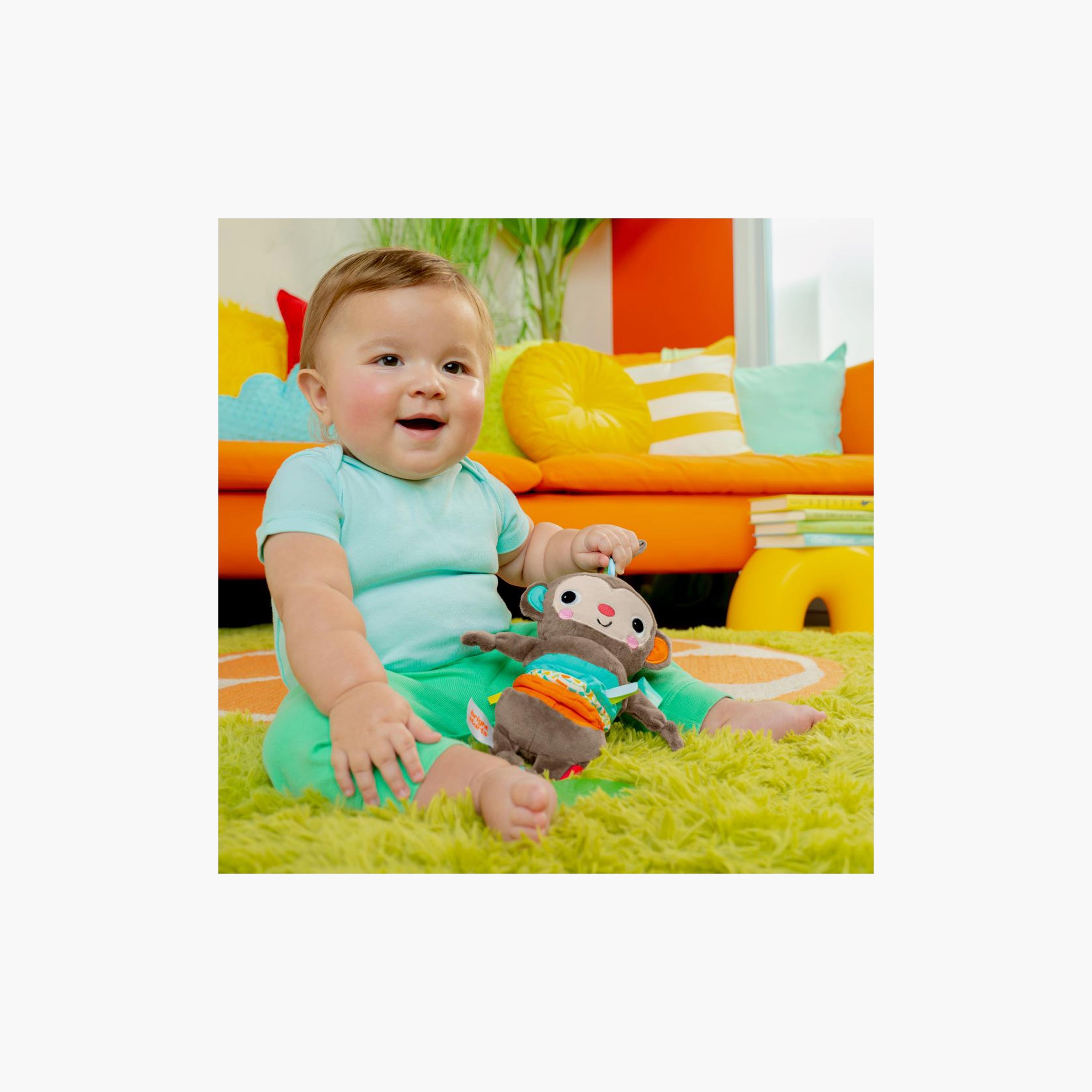 Bright Starts Pull, Play & Boogie Musical Activity Toy - Monkey - Newborn+-toys-babyandtoddlertoys-strollertoys-image-2