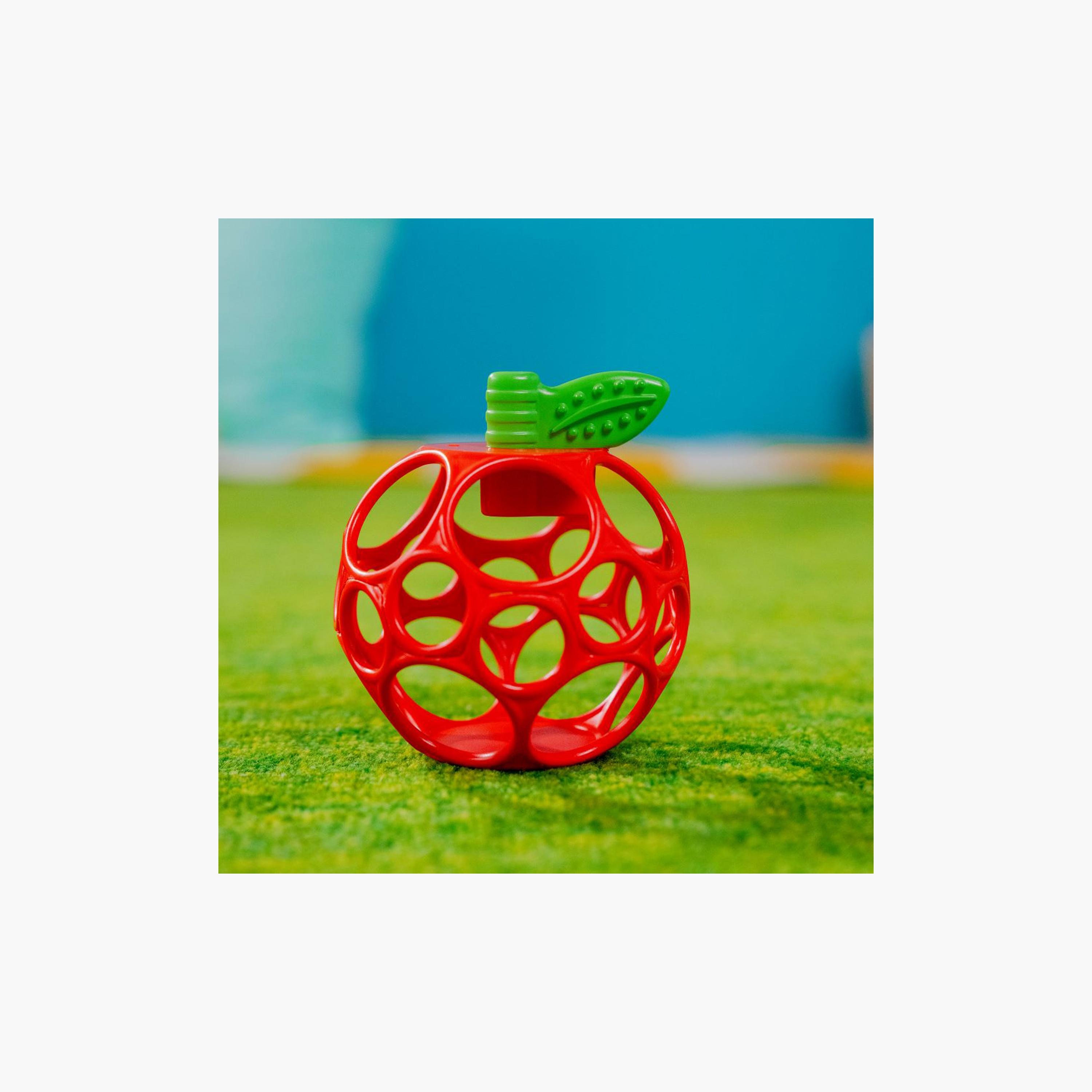 Bright Starts BPA Free Oball Easy Grasp Apple Teether Toy - Red - Newborn+-toys-babyandtoddlertoys-rattlesandteethers-image-5