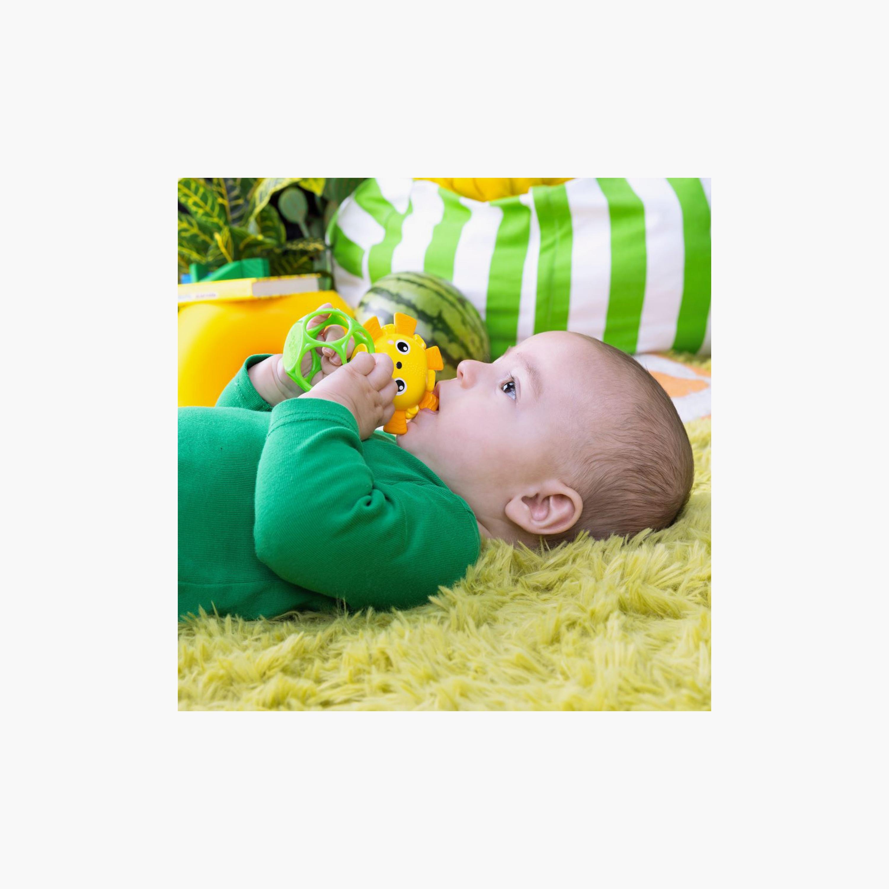 Bright Starts 2-Piece BPA Free Soother Pals Easy-Grasp Teether Toys - Lion & Elephant - Newborn+-toys-babyandtoddlertoys-rattlesandteethers-image-3