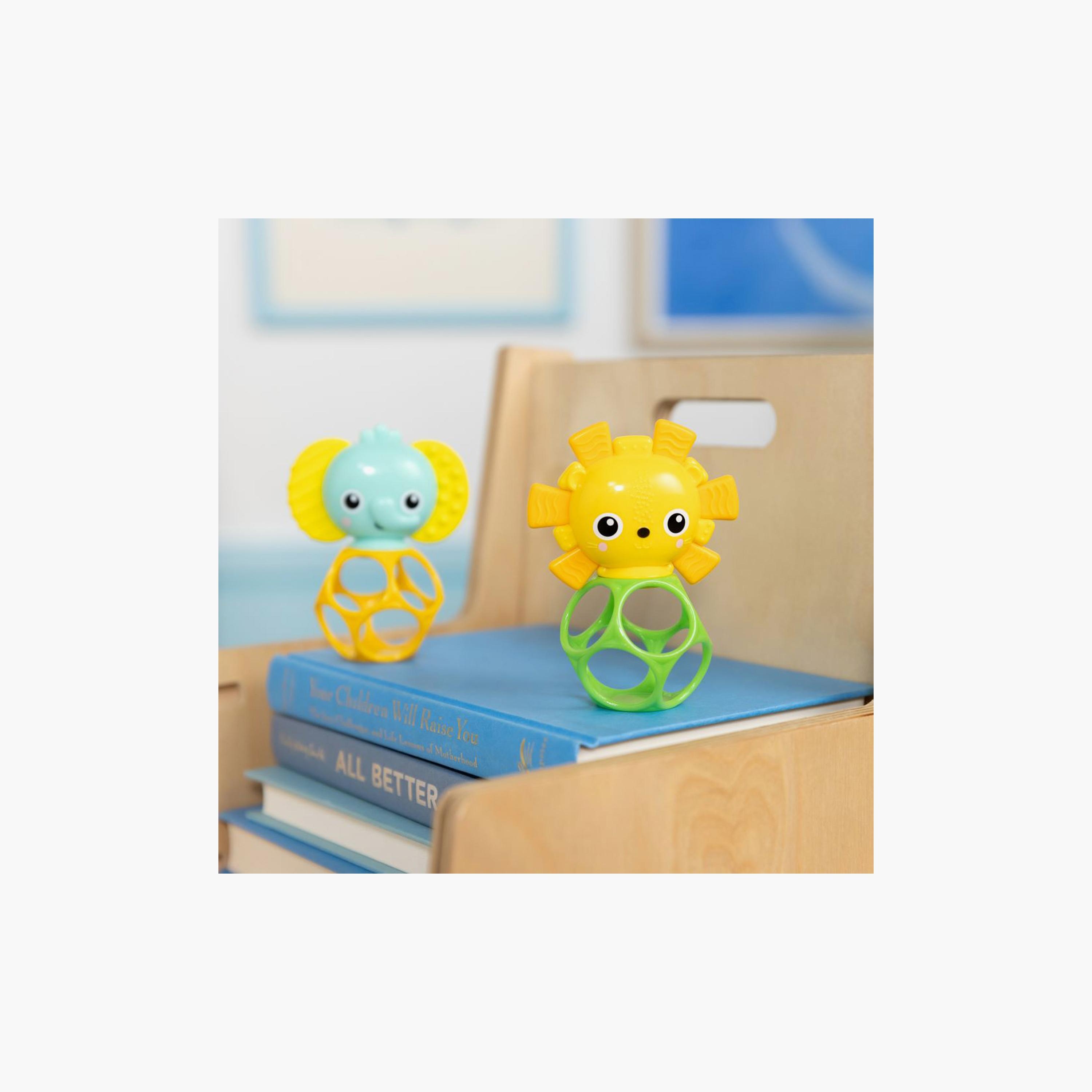 Bright Starts 2-Piece BPA Free Soother Pals Easy-Grasp Teether Toys - Lion & Elephant - Newborn+-toys-babyandtoddlertoys-rattlesandteethers-image-5