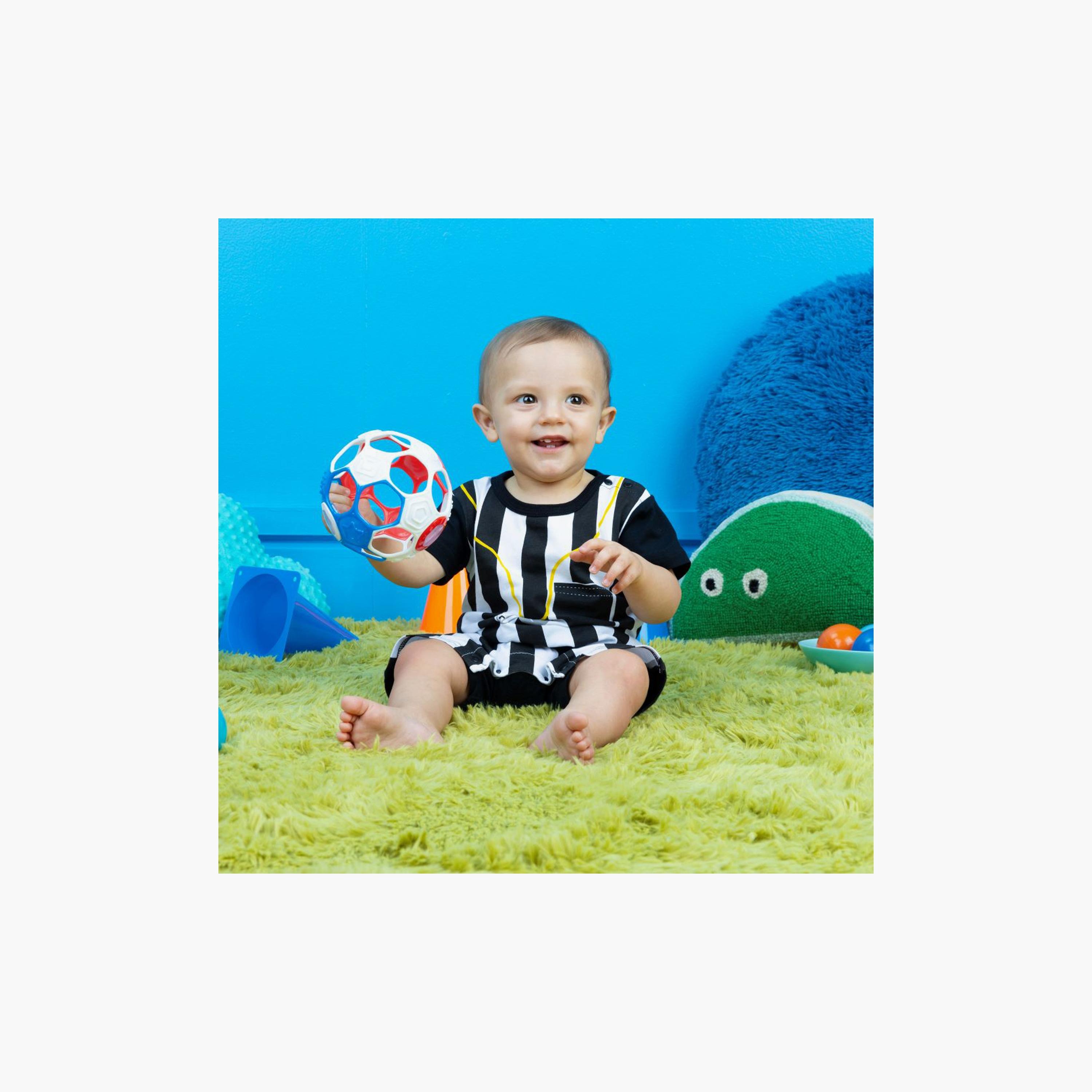 Bright Starts Oball Grippin' Goals Rattle Soccer Ball - Multicolour - Easy - Newborn+-toys-babyandtoddlertoys-rattlesandteethers-image-4
