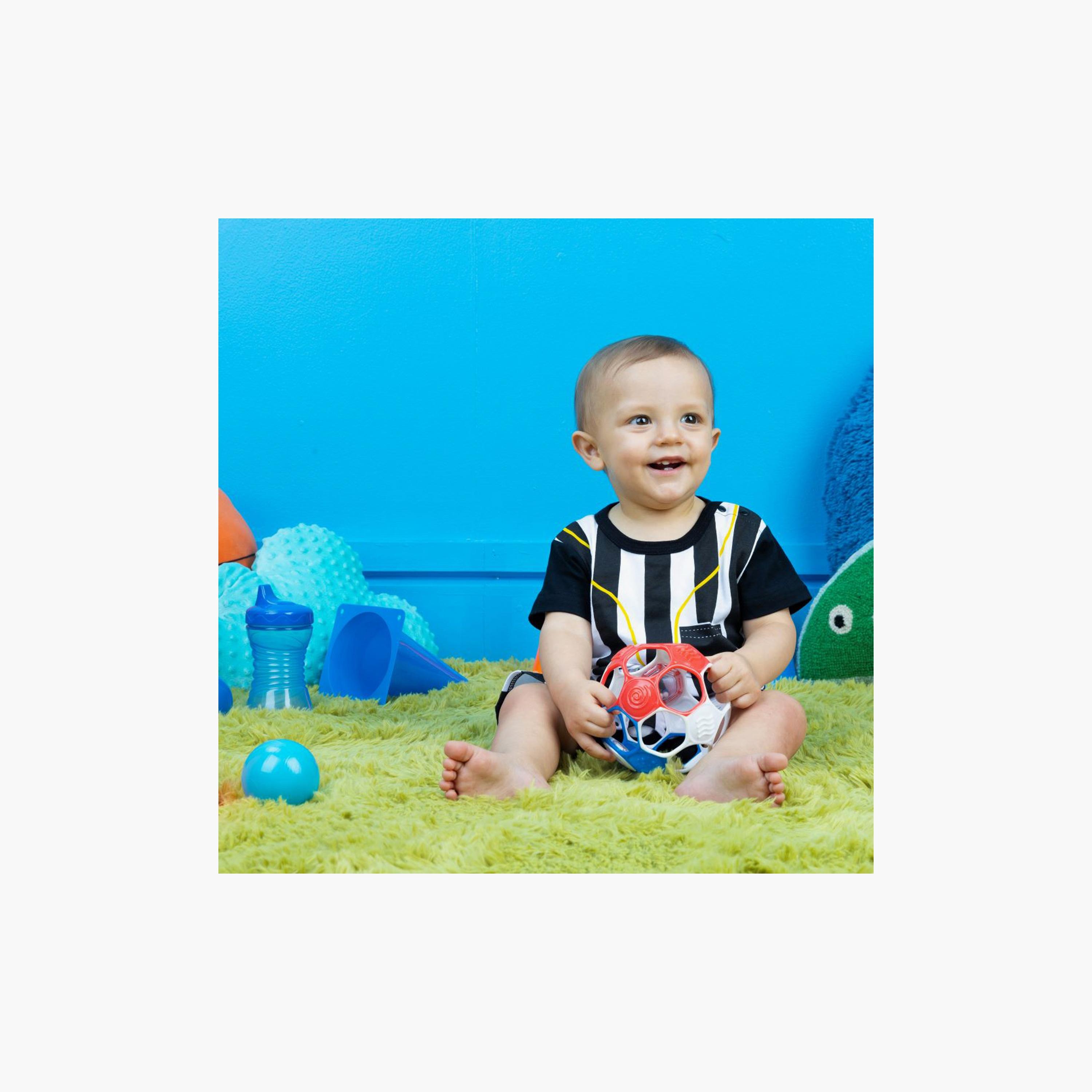 Bright Starts Oball Grippin' Goals Rattle Soccer Ball - Multicolour - Easy - Newborn+-toys-babyandtoddlertoys-rattlesandteethers-image-5