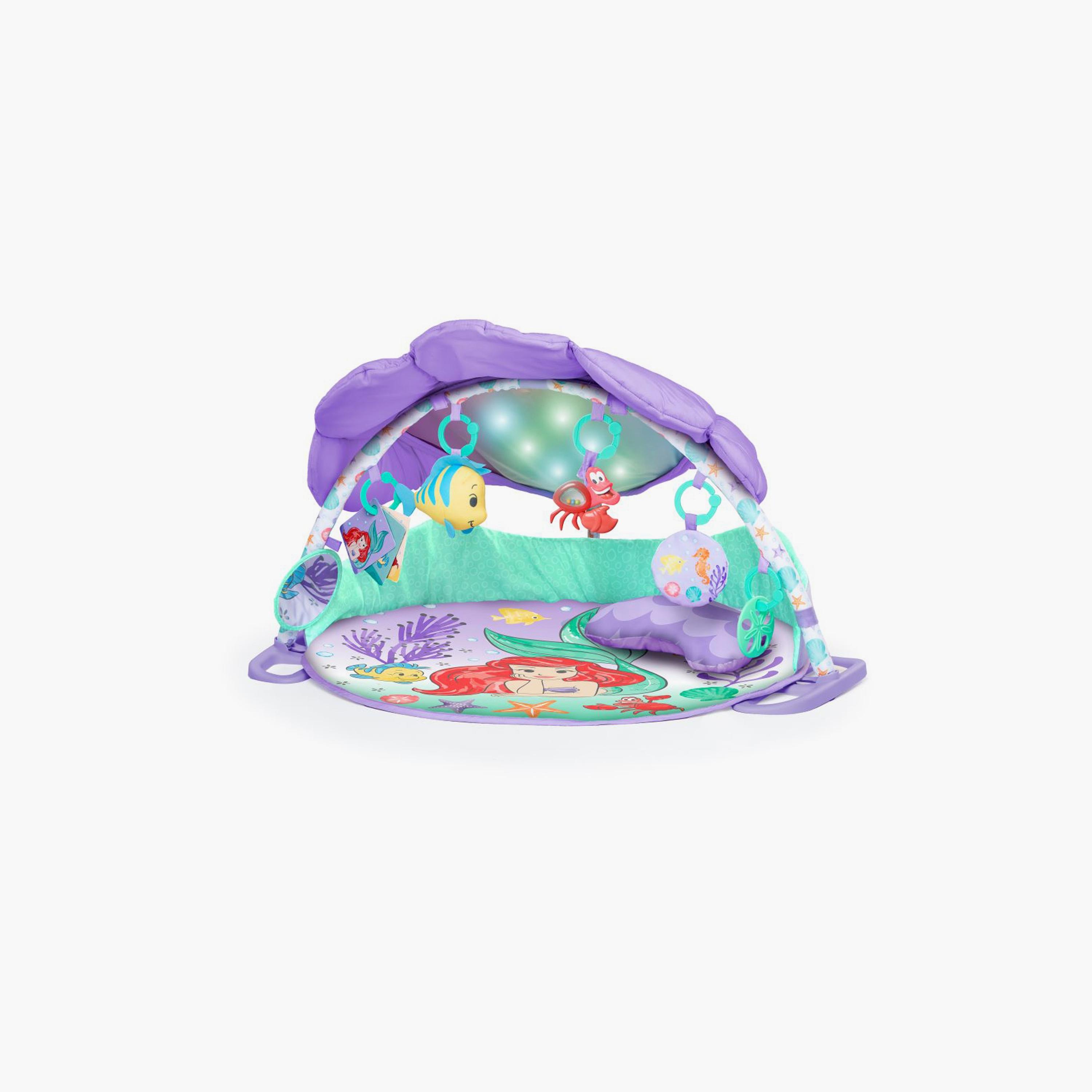 Bright Starts Disney The Little Mermaid Twinkle Trove Activity Gym with Pillow - Newborn+-baby-infantactivity-playgyms-image-1