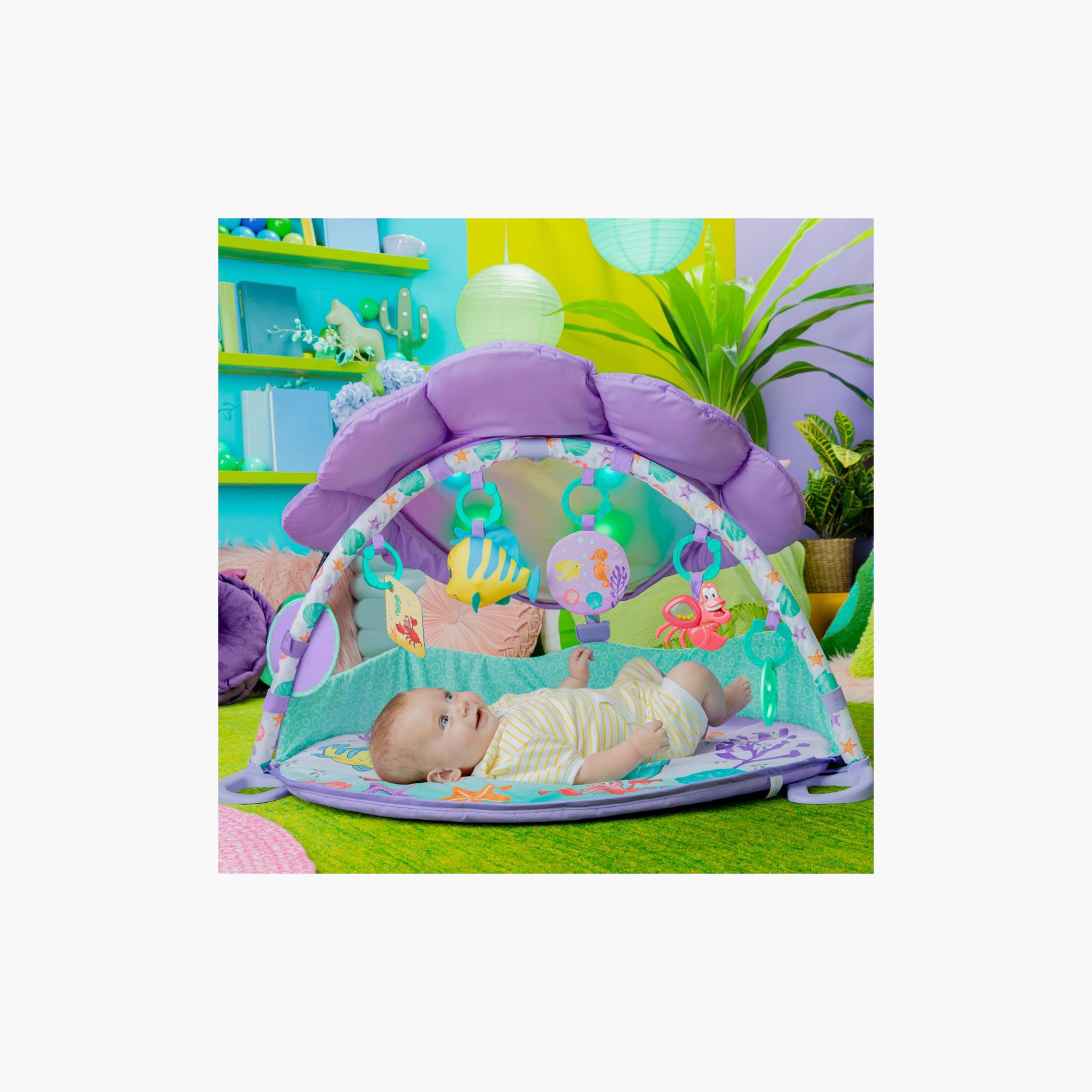 Bright Starts Disney The Little Mermaid Twinkle Trove Activity Gym with Pillow - Newborn+-baby-infantactivity-playgyms-image-3