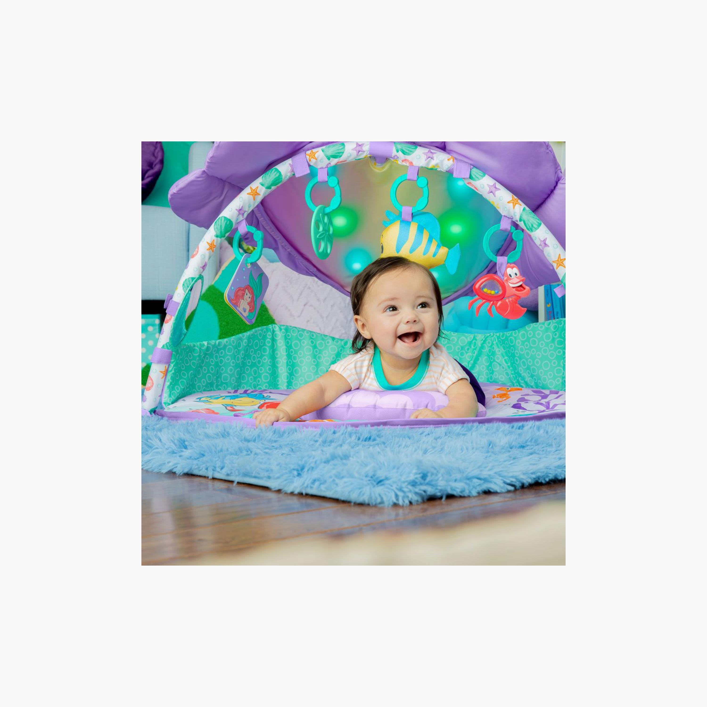 Bright Starts Disney The Little Mermaid Twinkle Trove Activity Gym with Pillow - Newborn+-baby-infantactivity-playgyms-image-4