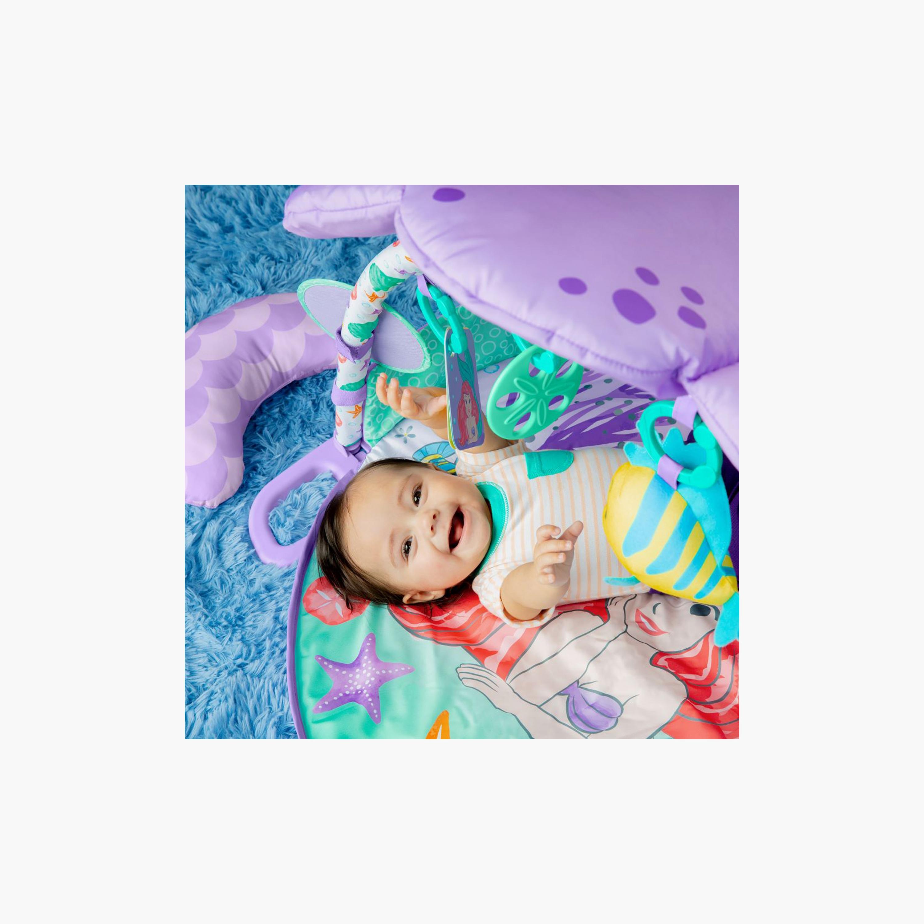 Bright Starts Disney The Little Mermaid Twinkle Trove Activity Gym with Pillow - Newborn+-baby-infantactivity-playgyms-image-5