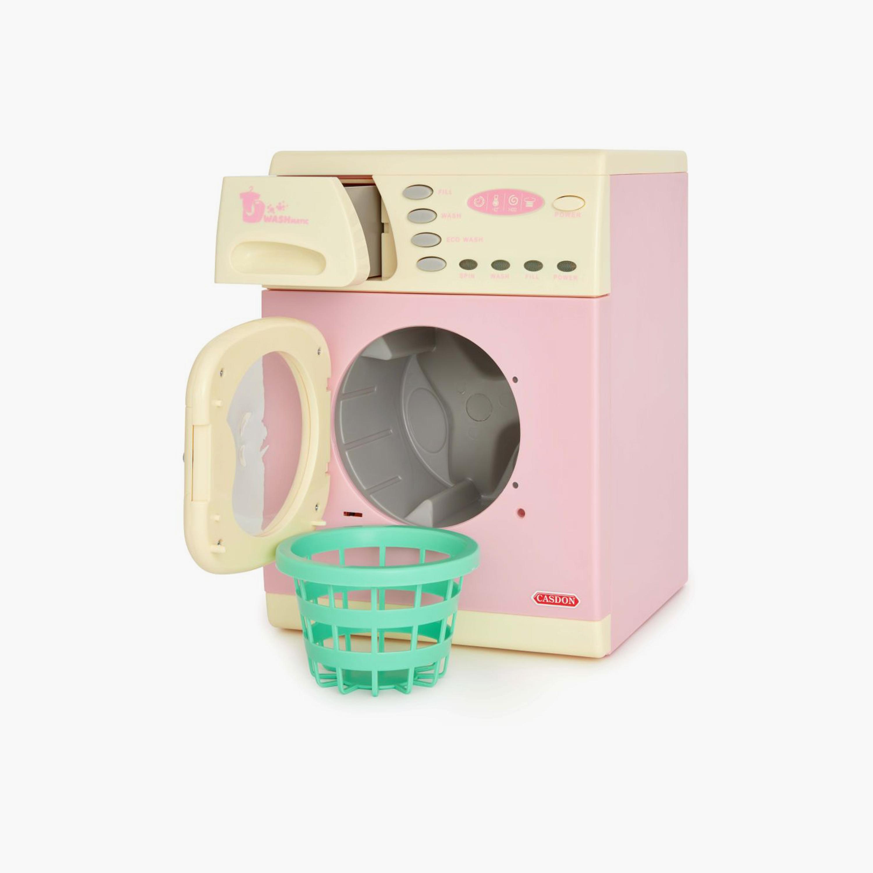 Casdon Electronic Washer Toy Washing Machine with Spinning Drum, Lights, & Sound - 3 Years+-toys-roleplay-householdsets-image-2