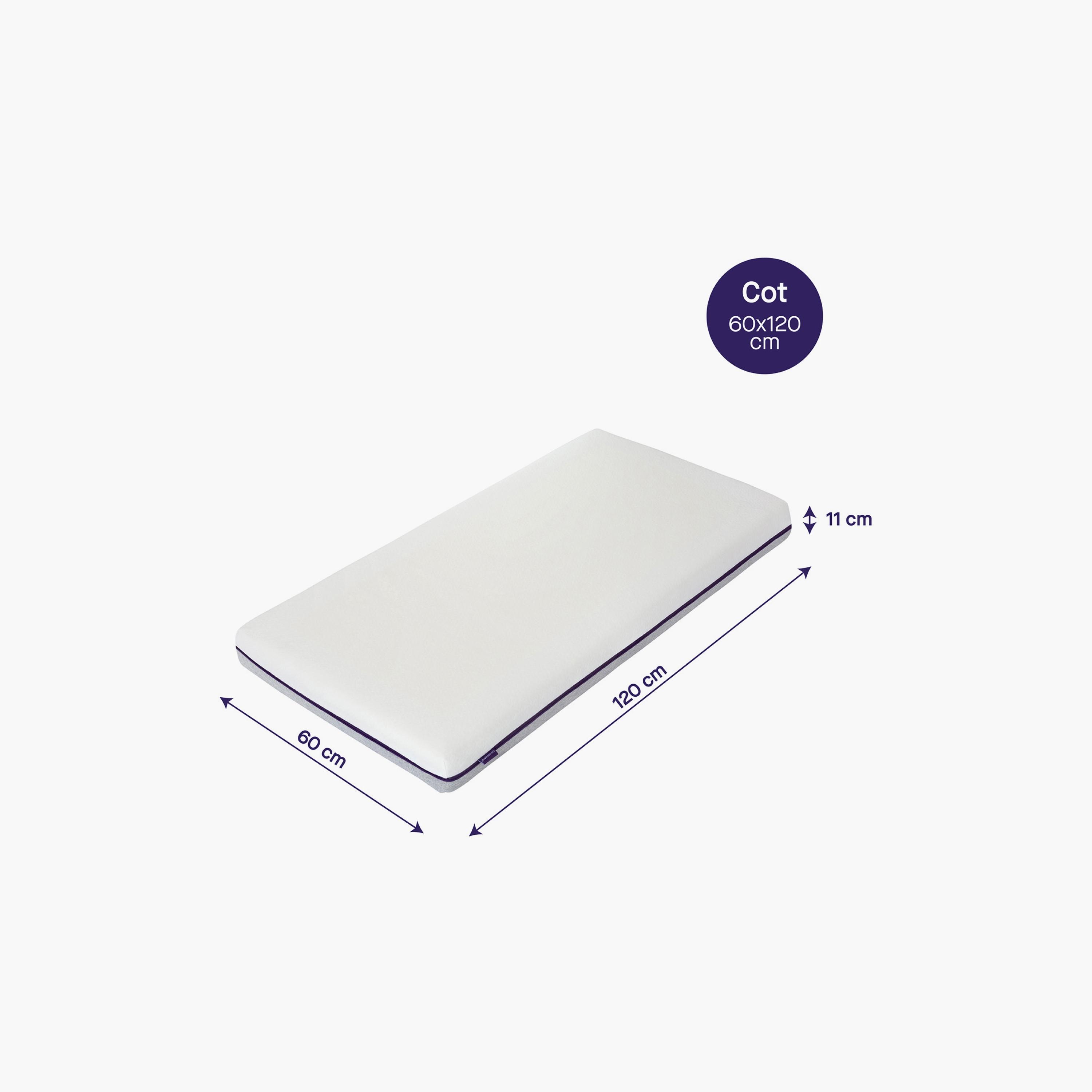 مرتبة دعم آيرجو من كليفاماما - 60 × 120 × 11 سم-baby-nursery-mattresses-image-2
