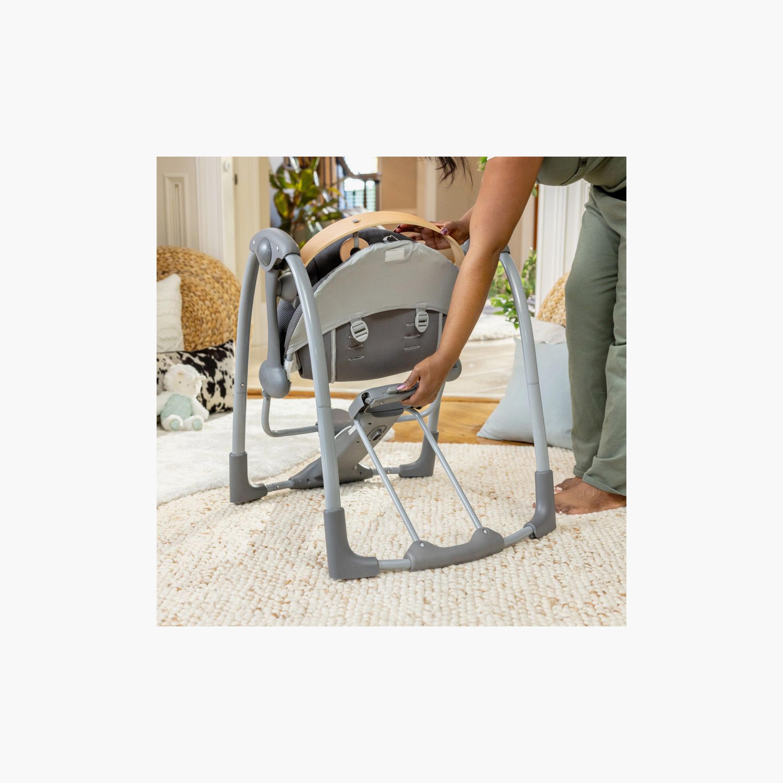 Ingenuity Every Season Swing 'n Go Portable Swing with 2-Piece Hanging Toy - 0-9 Months-baby-infantactivity-swings-image-8