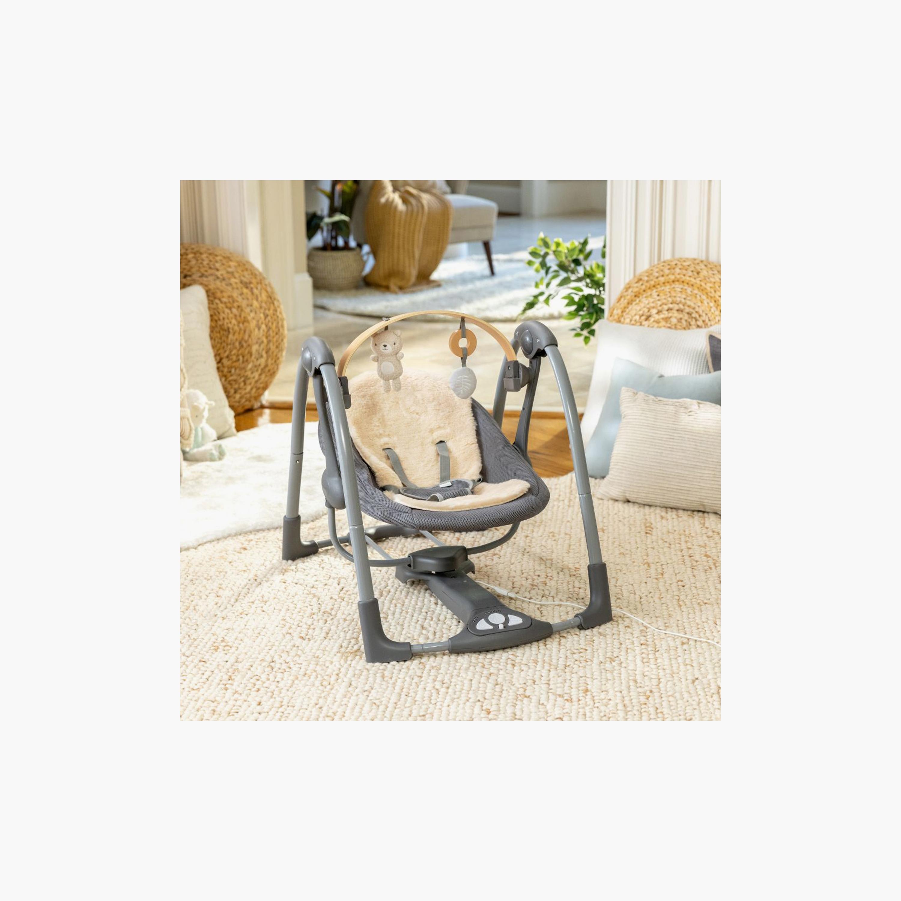 Ingenuity Every Season Swing 'n Go Portable Swing with 2-Piece Hanging Toy - 0-9 Months-baby-infantactivity-swings-image-9
