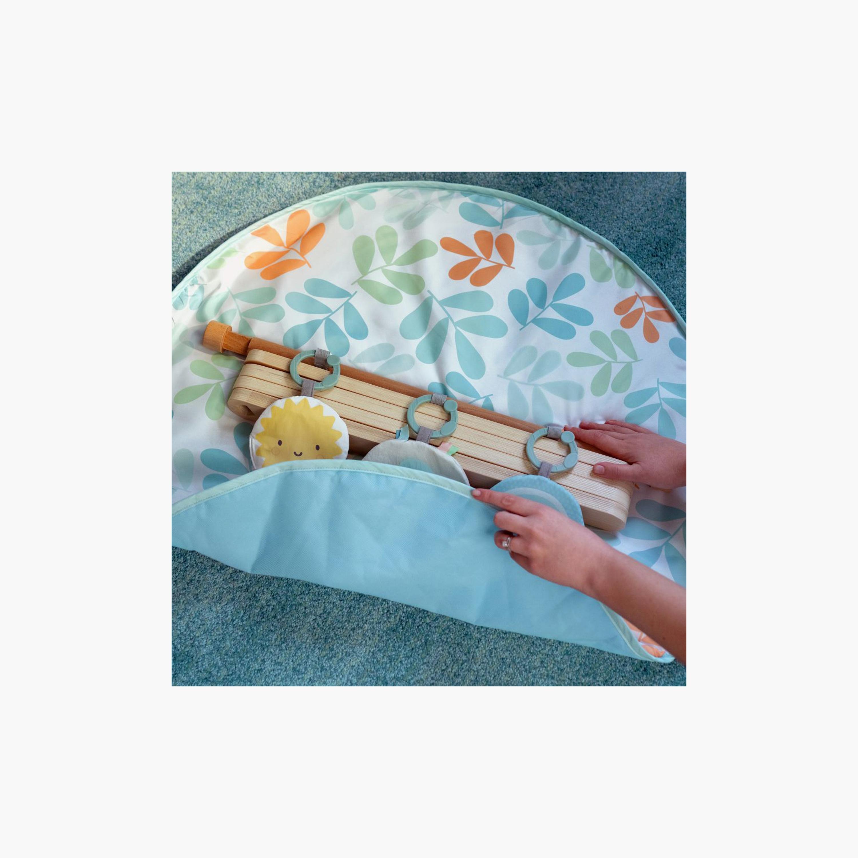 Ingenuity Sun Valley Wooden Toy Arch & Play Mat with 3 Hanging Toys - 0-36 Months-baby-infantactivity-playpensandplaymats-image-5