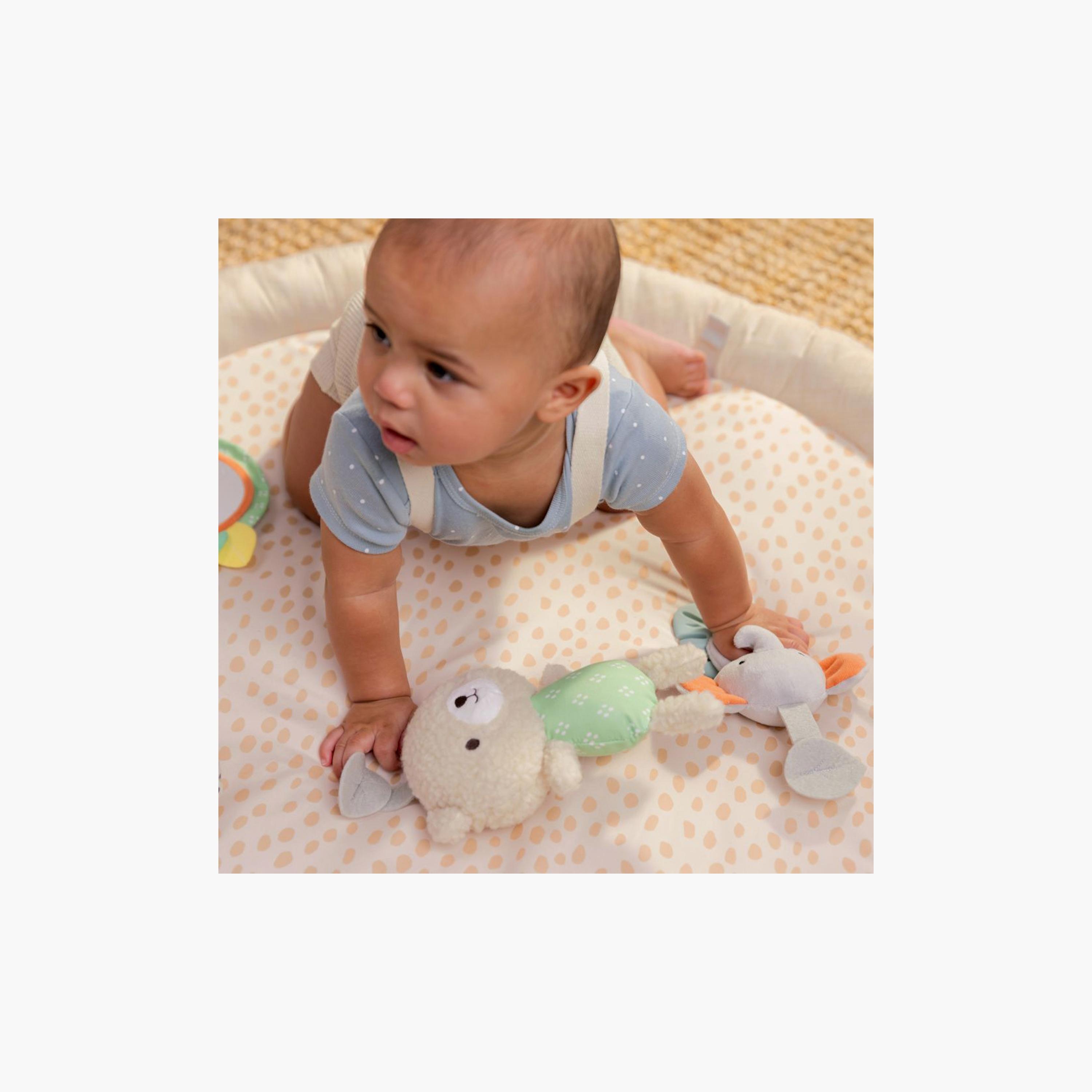 Ingenuity Every Season Plush Lambswool Play Mat with 5 Removable Toys - 0-12 Months-baby-infantactivity-playpensandplaymats-image-2
