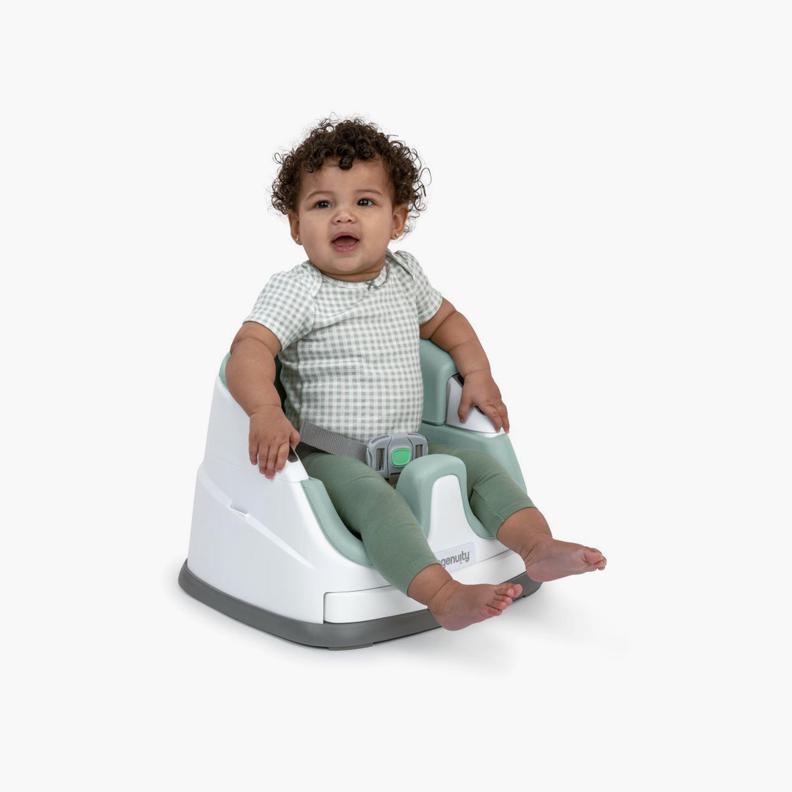 مقعد تغذية معزز وأرضي 2 في 1 مع صينية تخزين ذاتية من إنجينيويتي-baby-feeding-highchairsandboosters-image-2